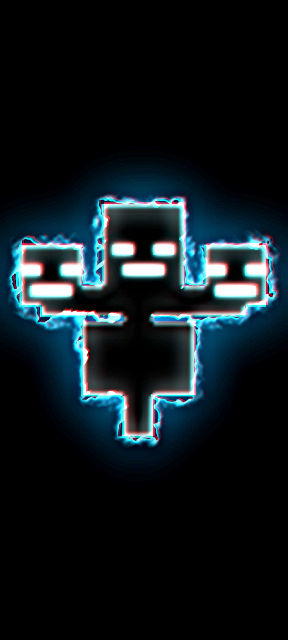 Pixel 3xl Minecraft Background Black Monster Wallpaper