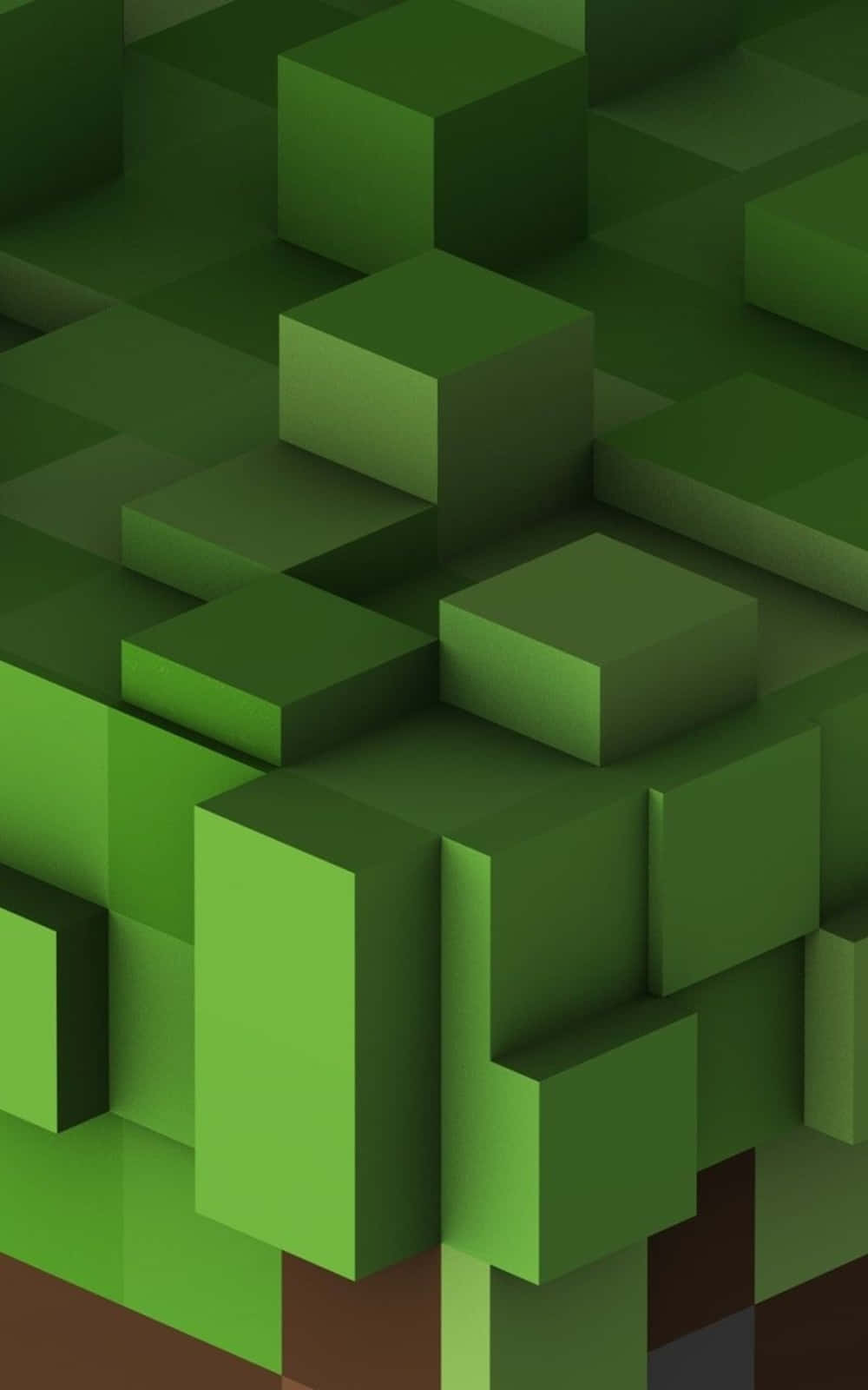 Pixel 3xl Minecraft Background Grass Shapes Wallpaper