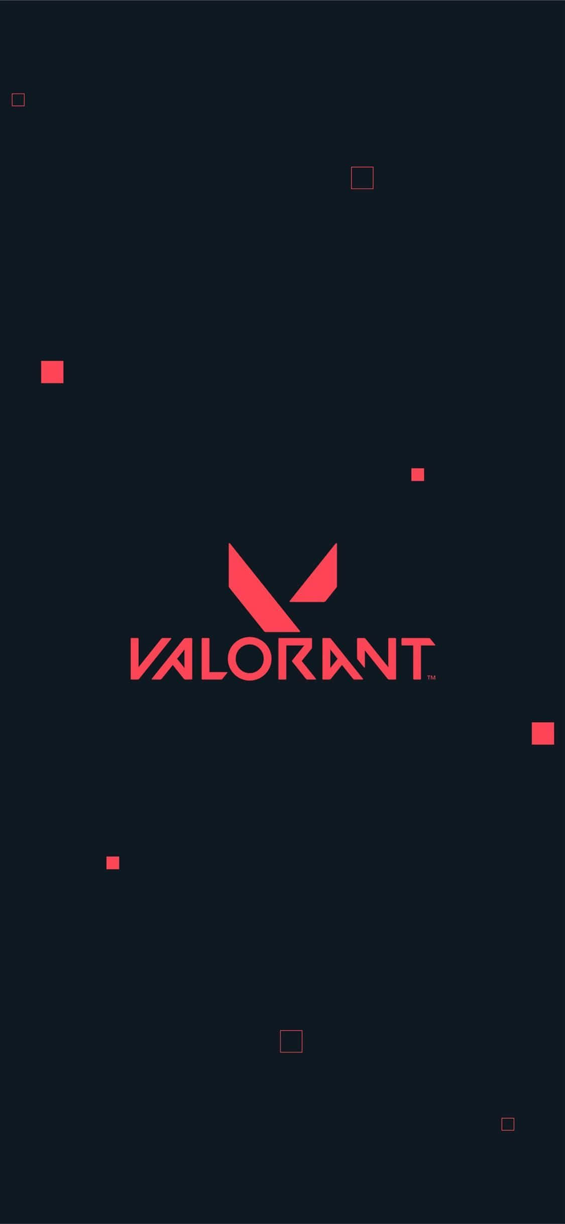 Pixel 3xl Valorant Background Logo Sa Pula Wallpaper