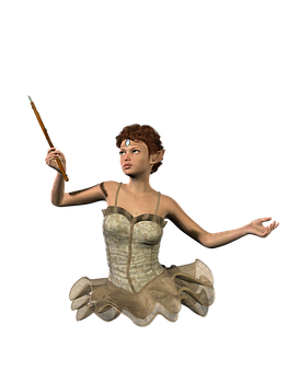 Pixie Artist na Pantasya Wallpaper