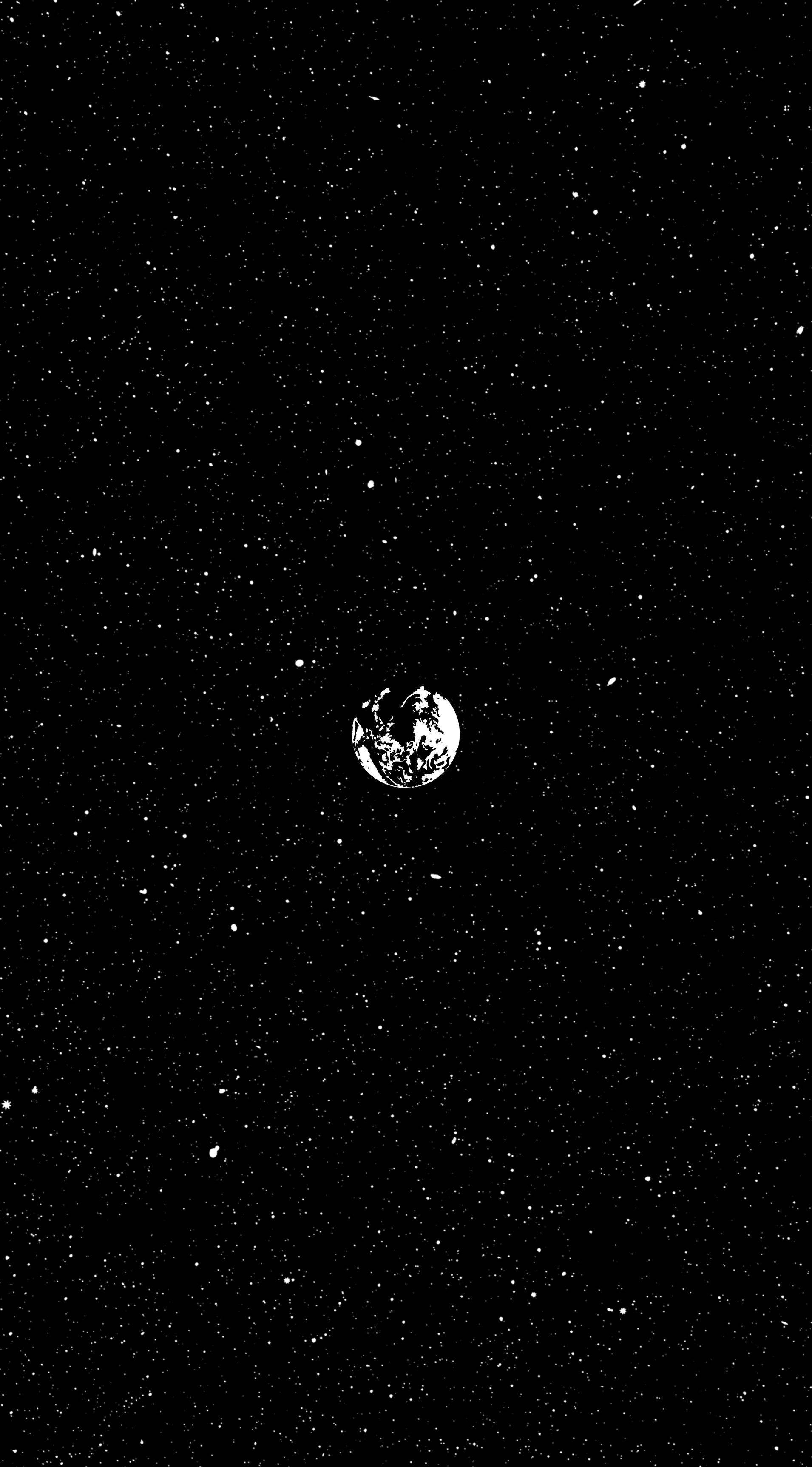 Planetang Minimalist na Aesthetic ng Kalawakan Wallpaper