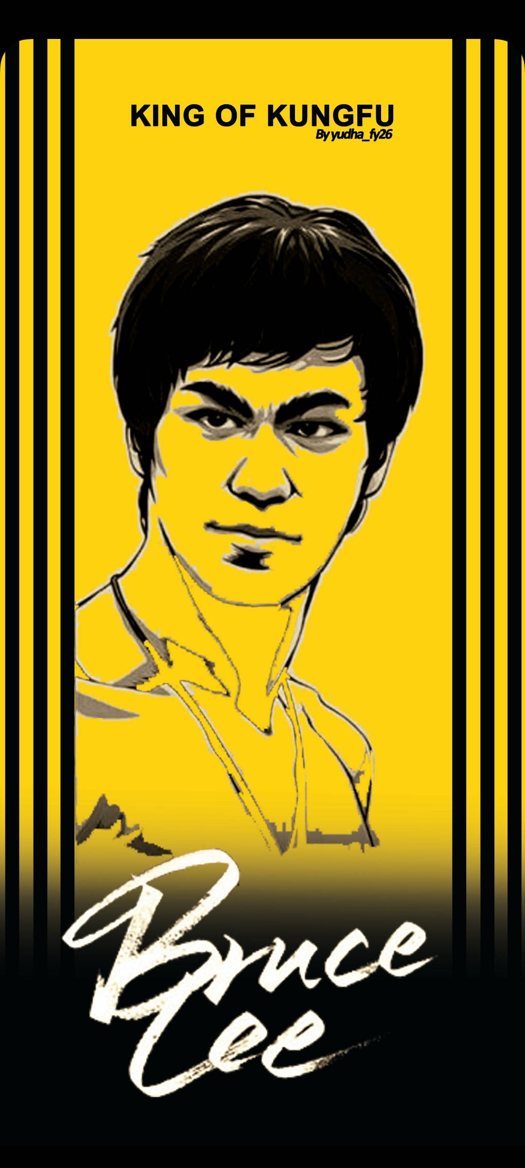 POCO X2 Bruce Lee Art Wallpaper