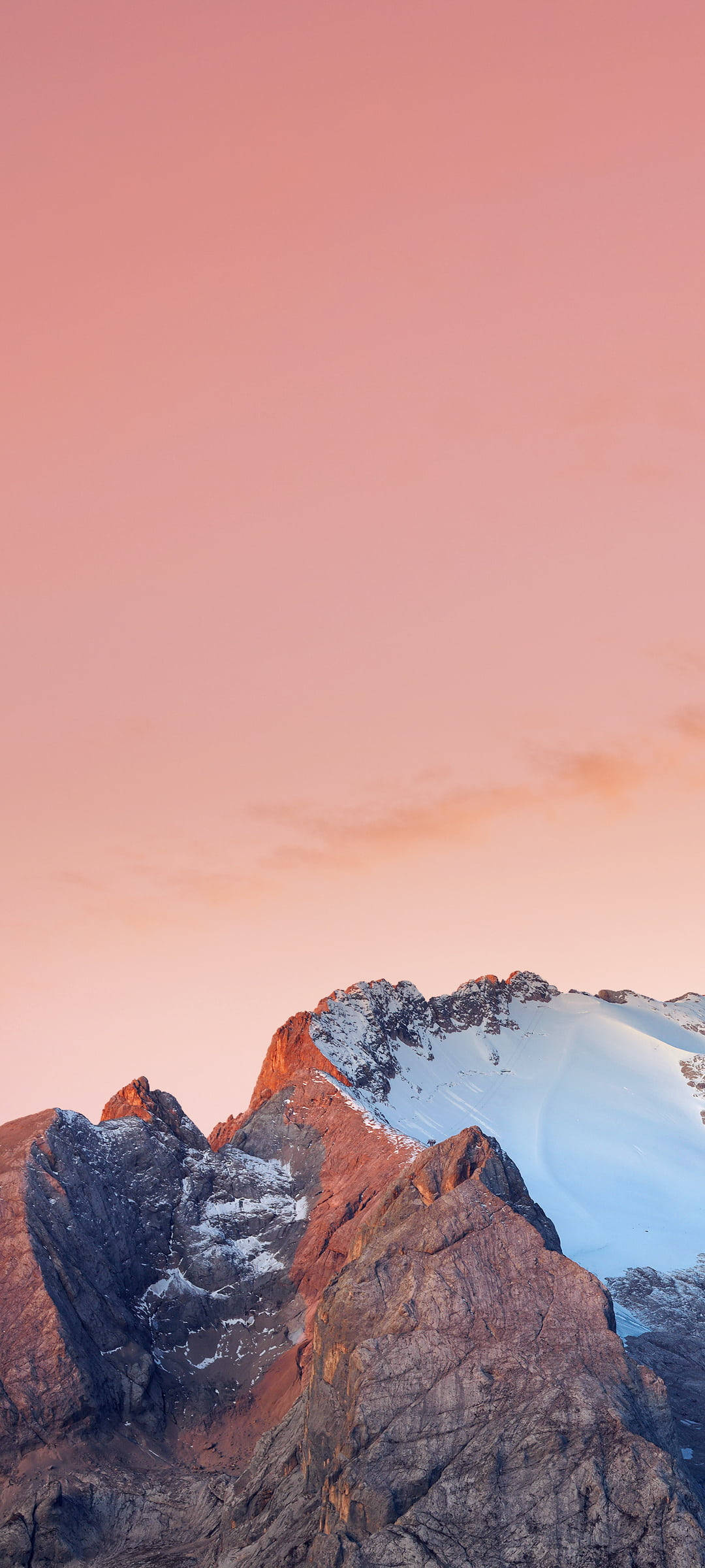 POCO X2 Icy Mountain Top Wallpaper