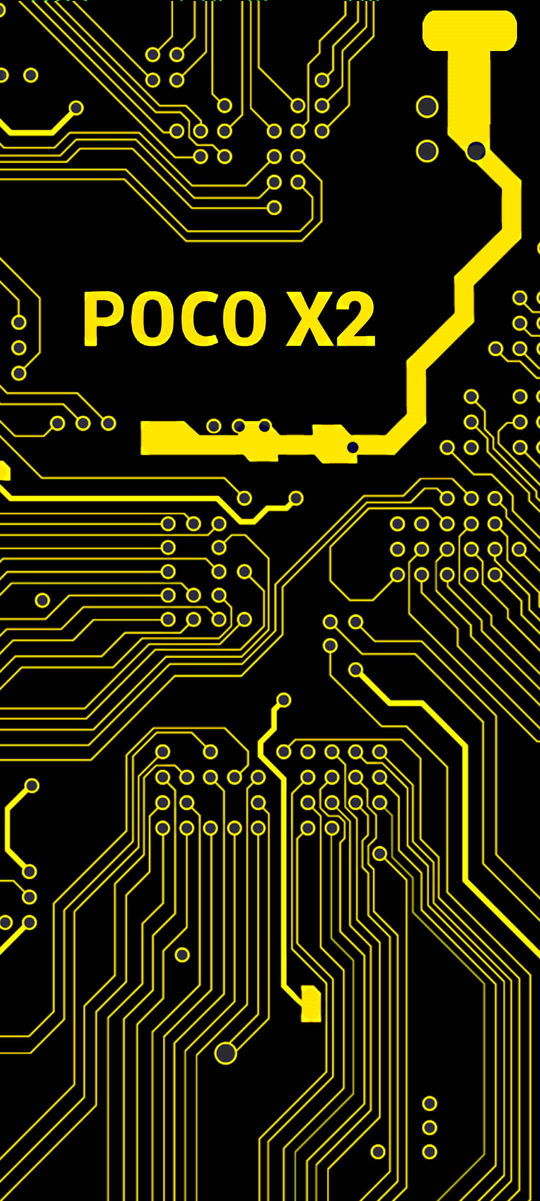 Poco X2 Smartphone na may Pattern ng Controller Wallpaper