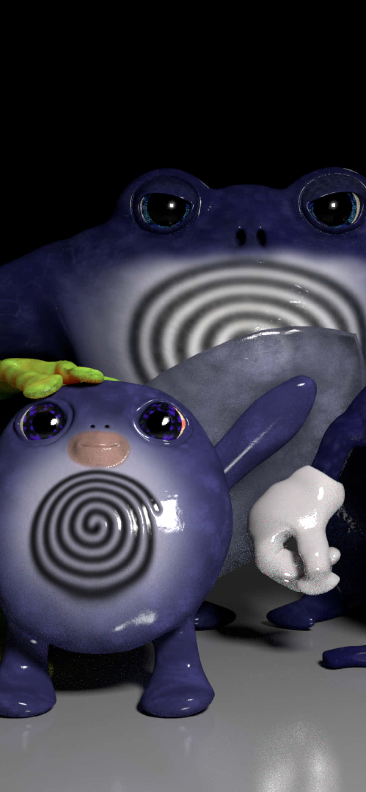 Poliwag At Poliwrath Wallpaper