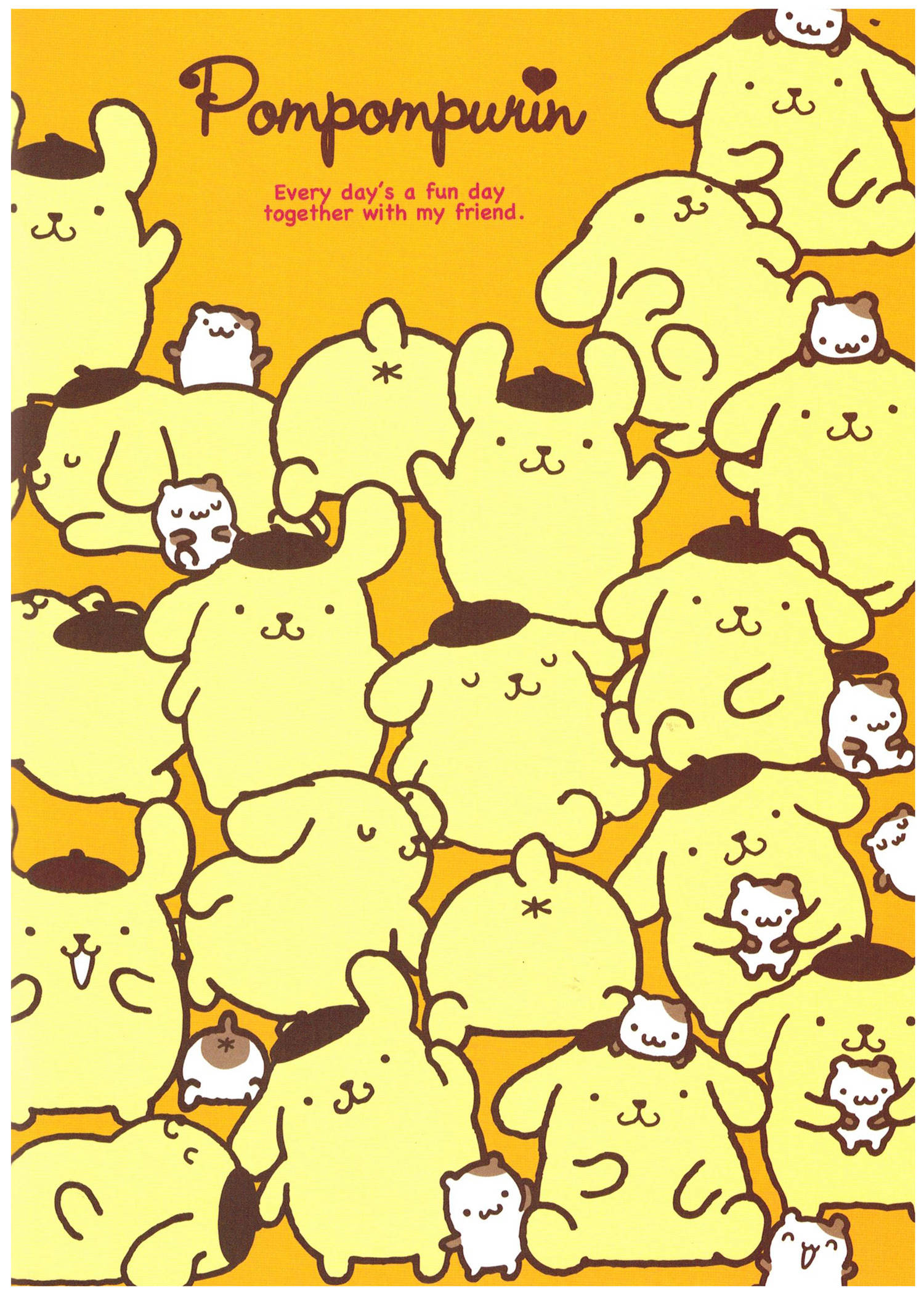 Pompompurin na mga Tauhan ng Sanrio Wallpaper
