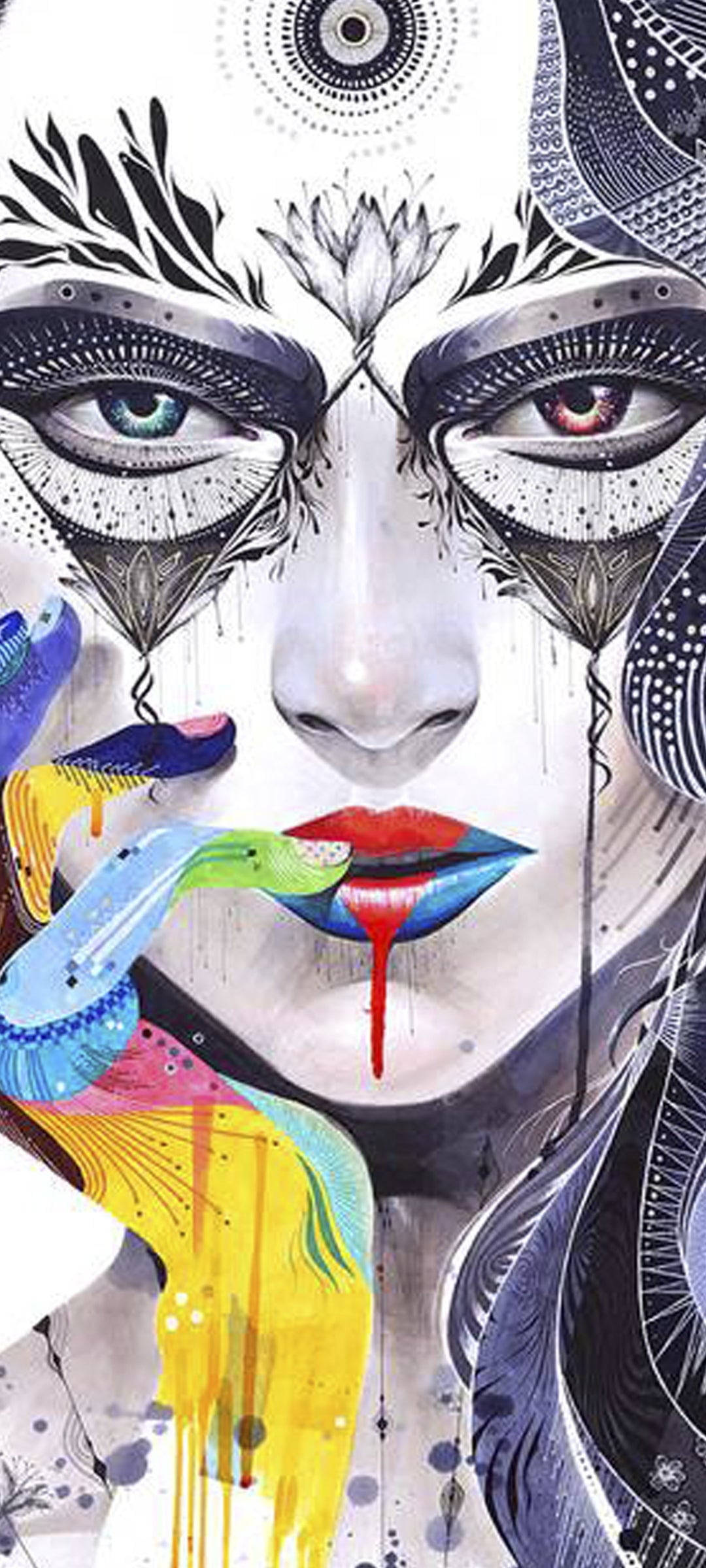 Pop Art Face Para sa Samsung S20 FE Wallpaper