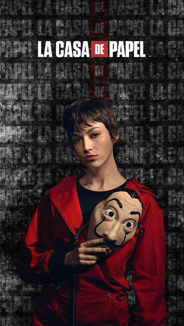 Portrait ni Tokyo mula sa Money Heist Wallpaper