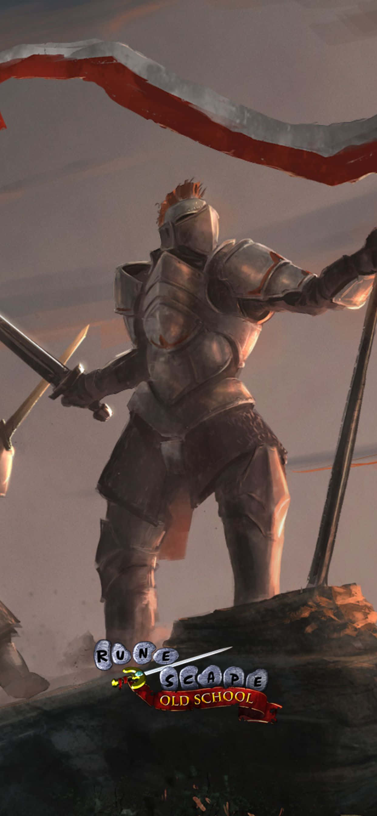 Portrait Warrior iPhone Xs Max Runescape Oldschool Background Wallpaper