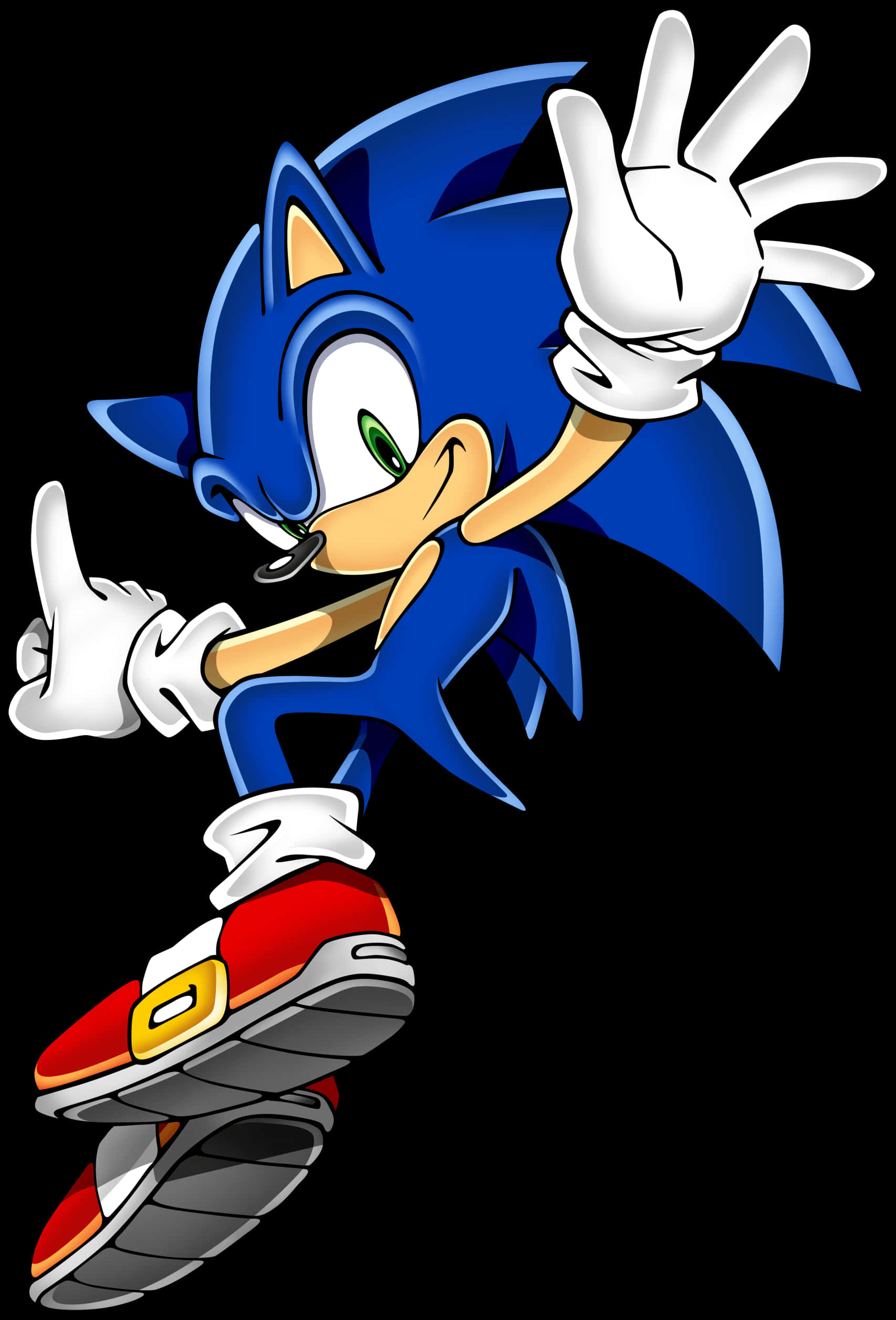 Pose Klasiko ng Sonicthe Hedgehog Wallpaper