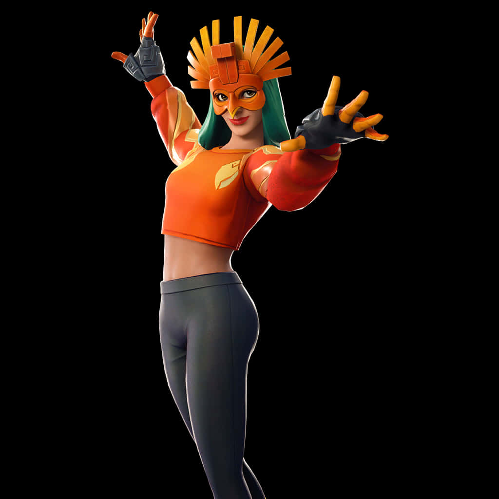 Pose ng Fortnite Sunbird Skin Wallpaper