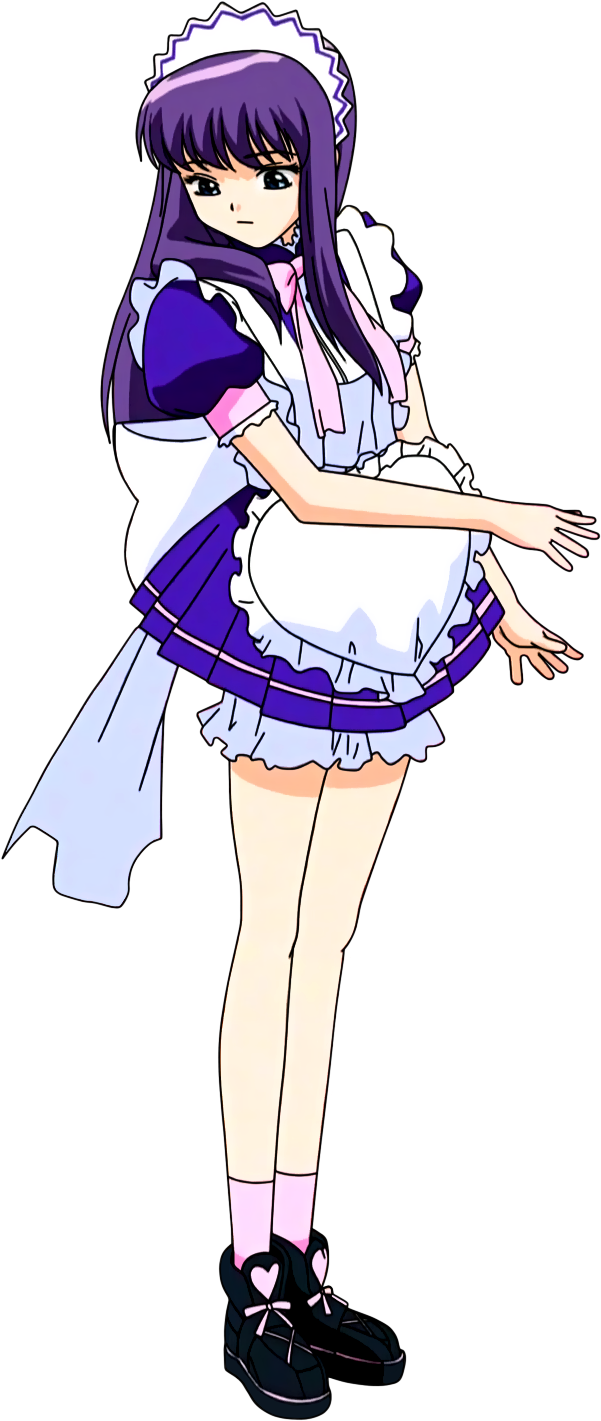 Pose ng Karakter na Anime Maid Wallpaper