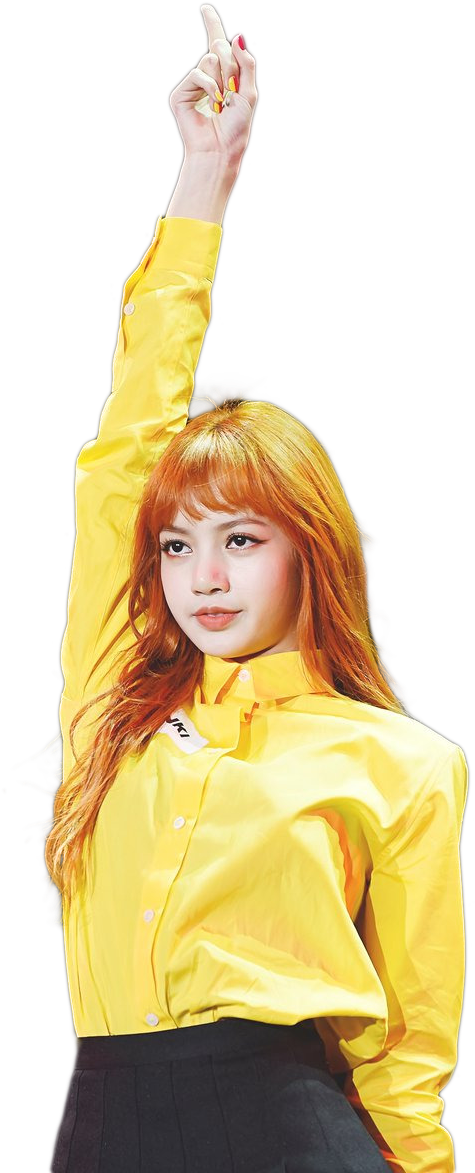 Pose ng Miyembro ng Blackpink na Dilaw na Blusa Wallpaper