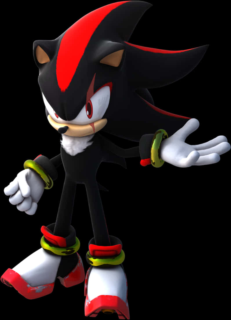 Pose ni Shadow the Hedgehog Wallpaper