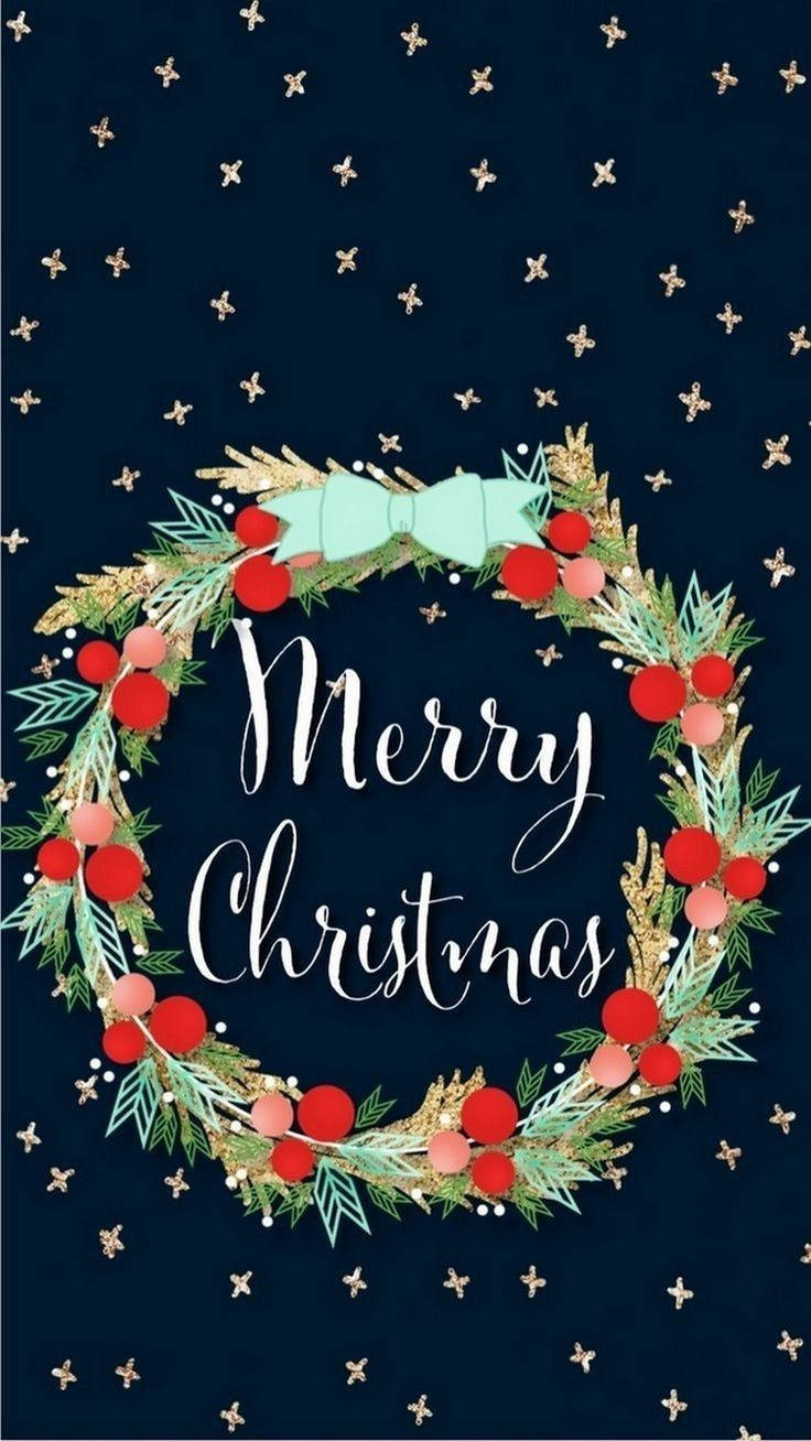 Poster ng Christmas Wreath Wallpaper