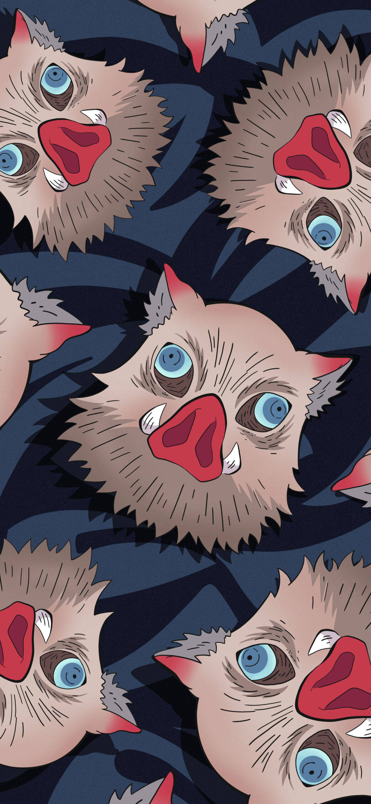 Poster ng Demon Slayer Mask na Baboy Wallpaper