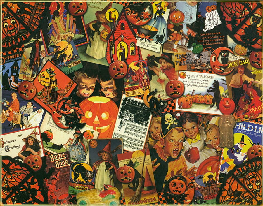 Poster ng Halloween noong Unang Panahon Wallpaper