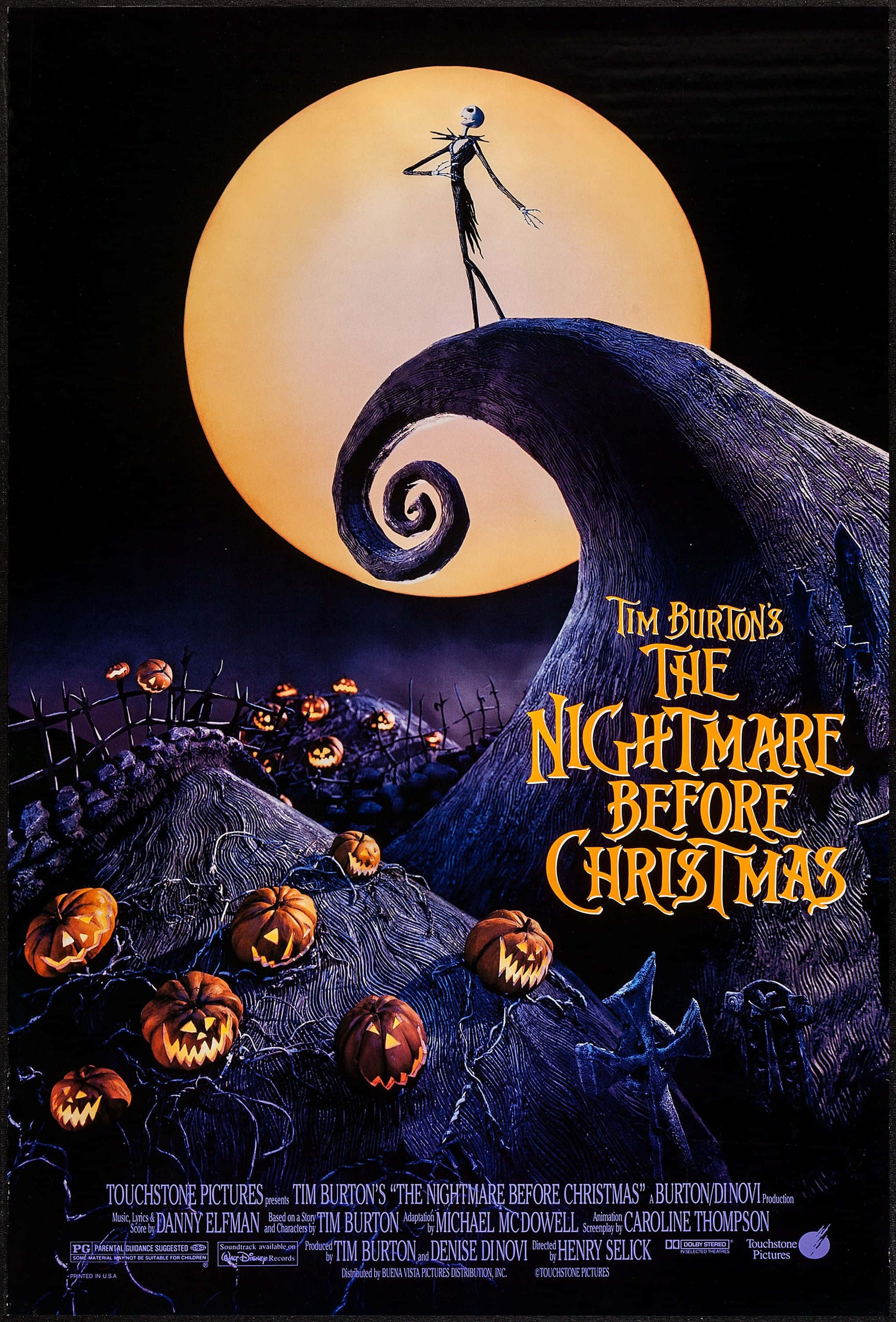 poster ng pelikulang the nightmare before christmas Wallpaper