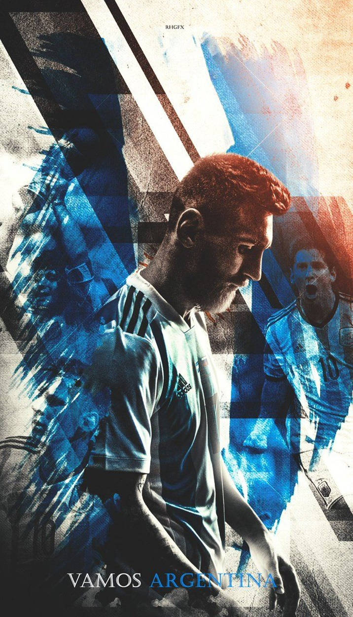 Poster ni Messi Argentina Vamos Wallpaper