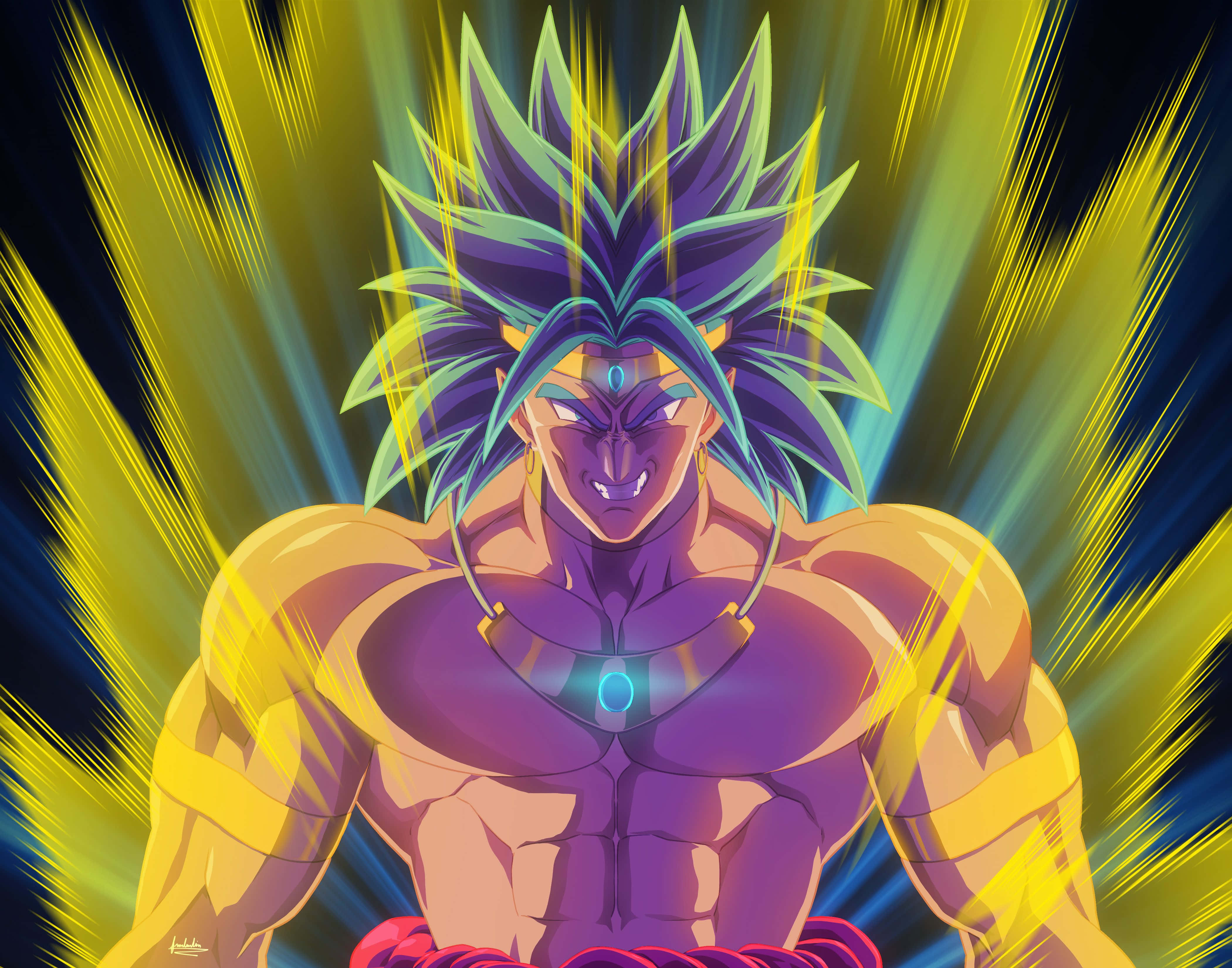 Power Rangers, Nagtipon upang Harapin ang Super Broly Wallpaper