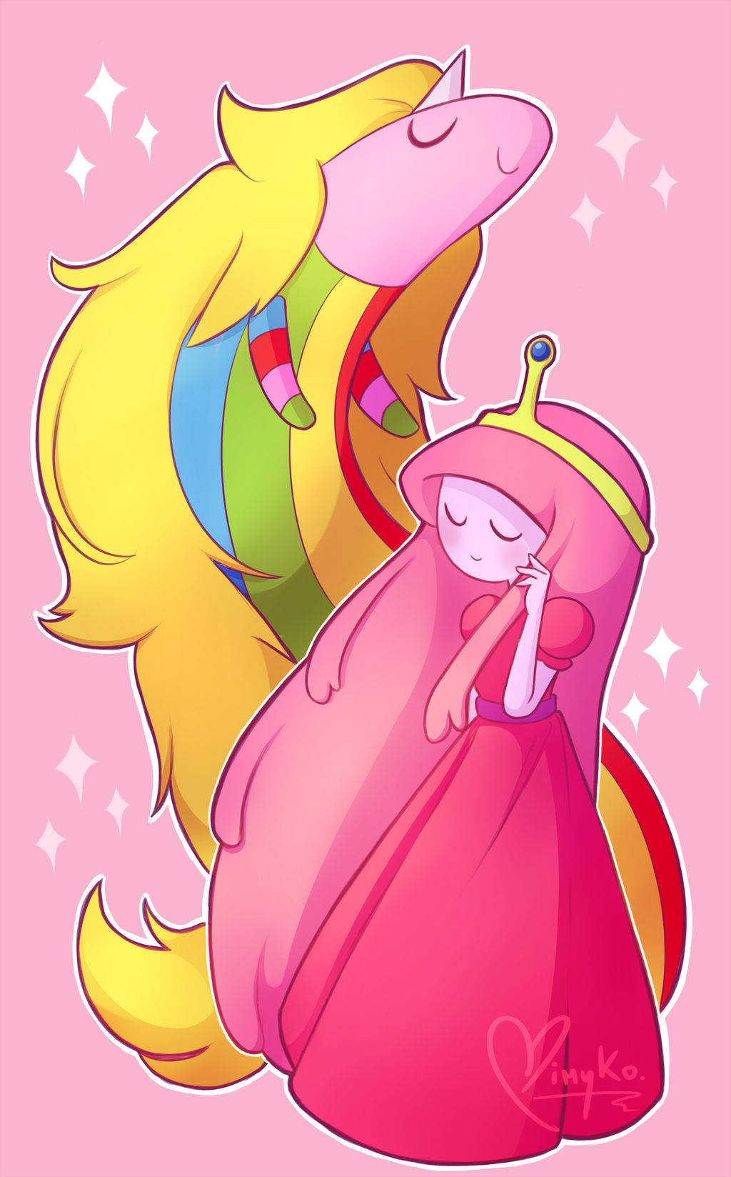 Prinsesang Bubblegum At Lady Rainicorn Wallpaper