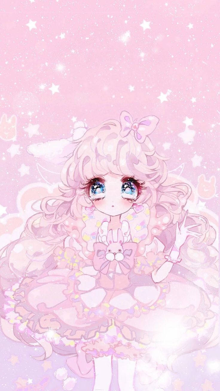 Prinsesang Pink na Girly at Cute Wallpaper