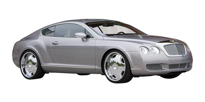 Profile ng Silver Luxury Coupe Wallpaper
