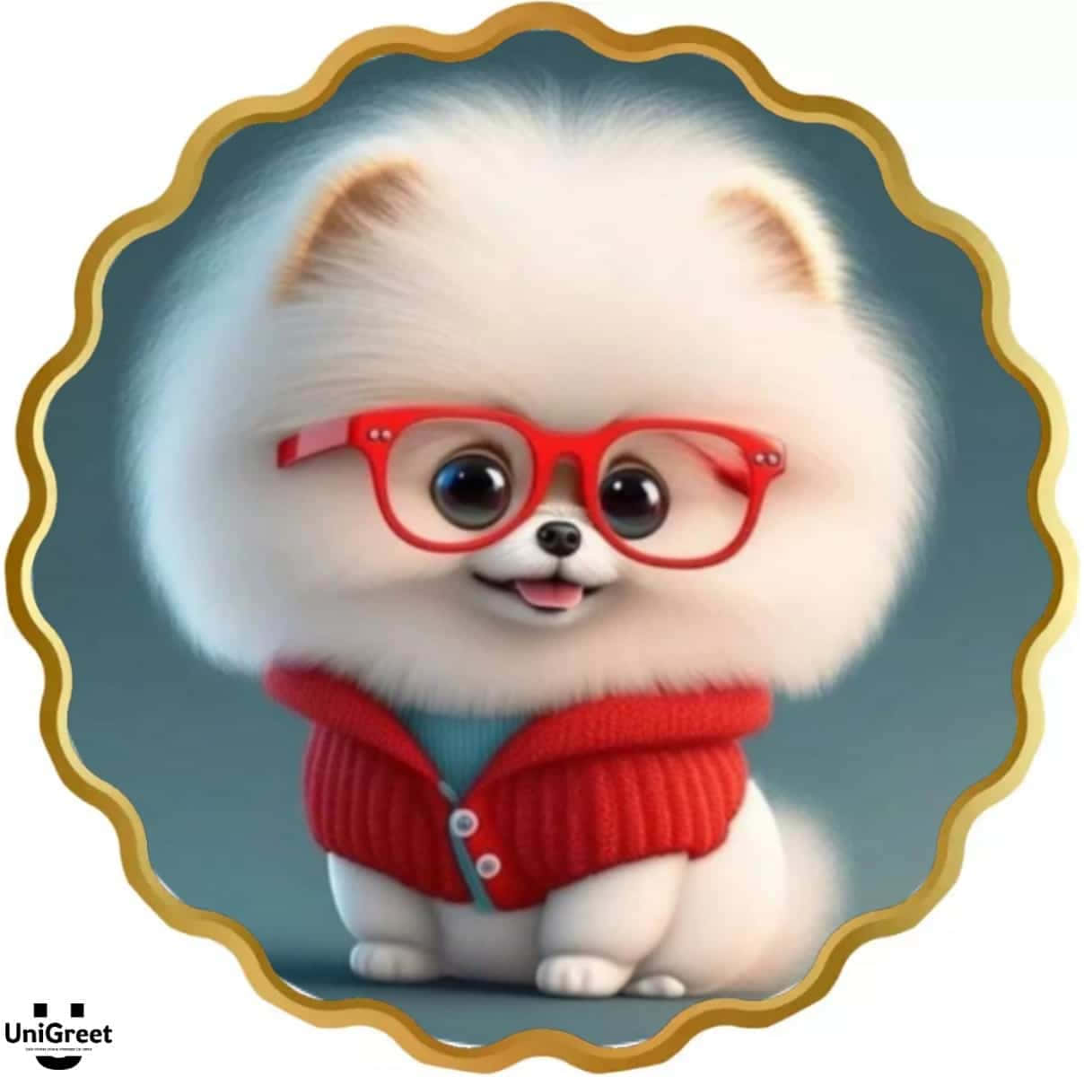 Profile Picture ng Cute na Cartoon Puppy Wallpaper