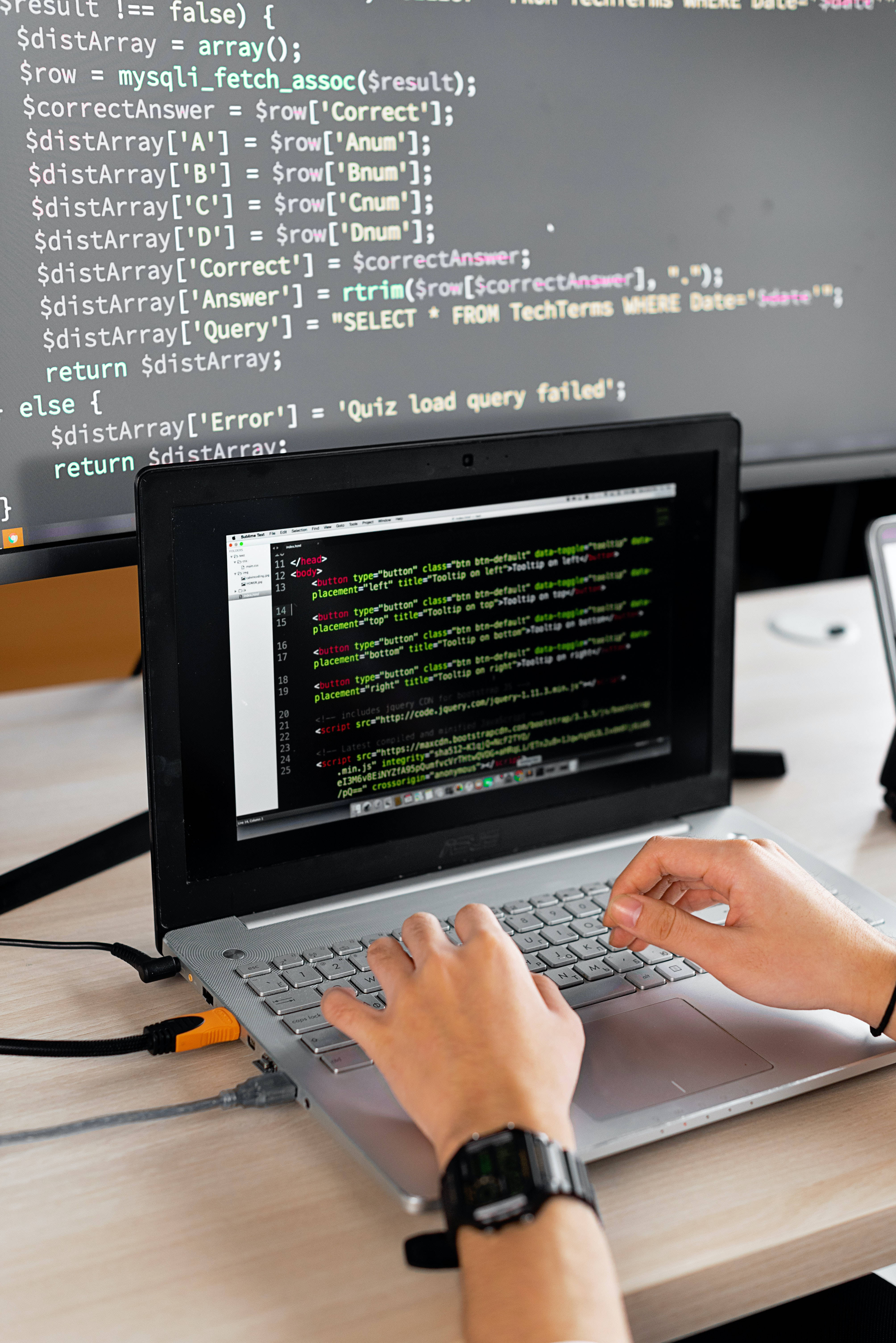 Screen ng Kompyuter ng Programmer Wallpaper