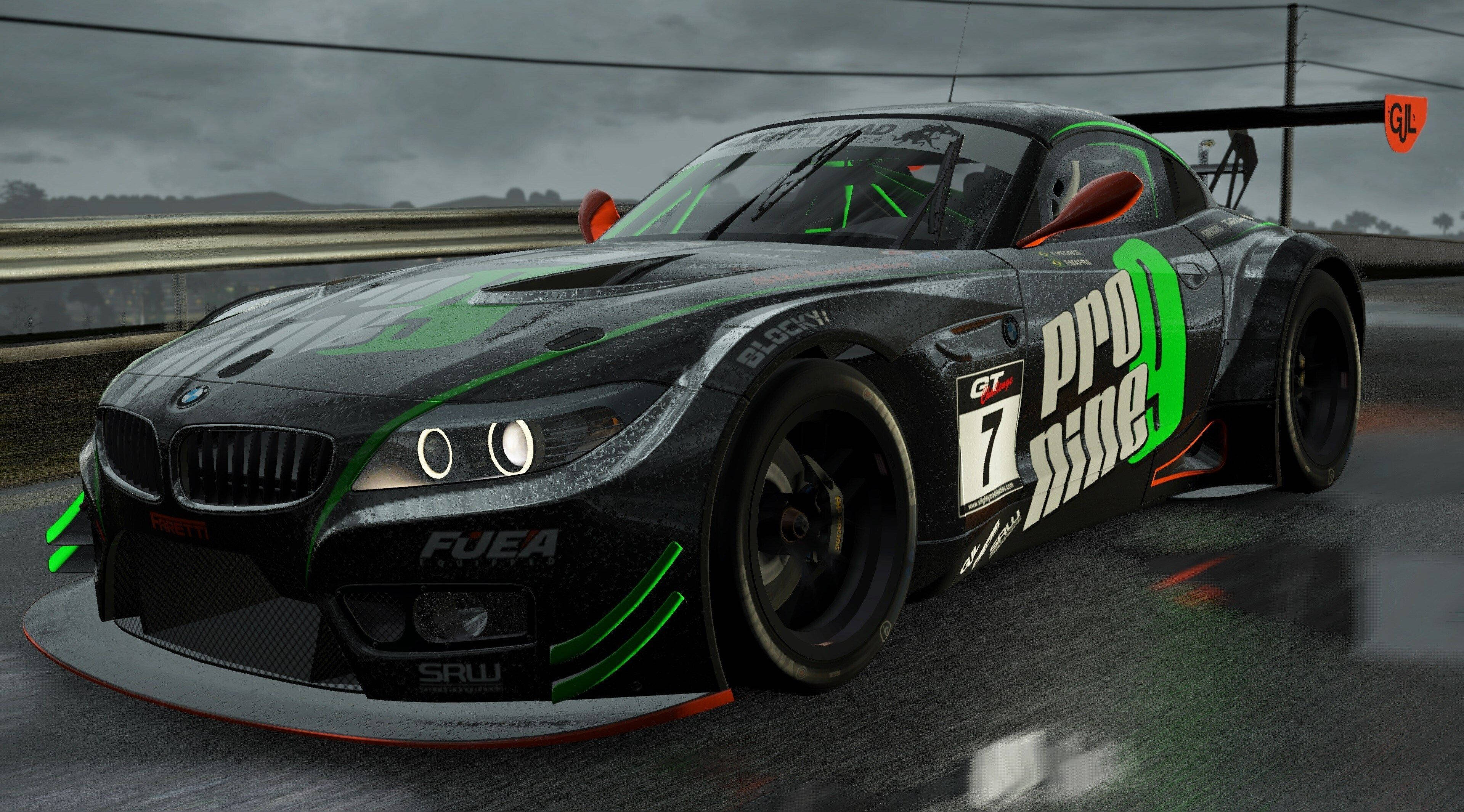 Project Cars 4K Itim na Bmw M6 Wallpaper