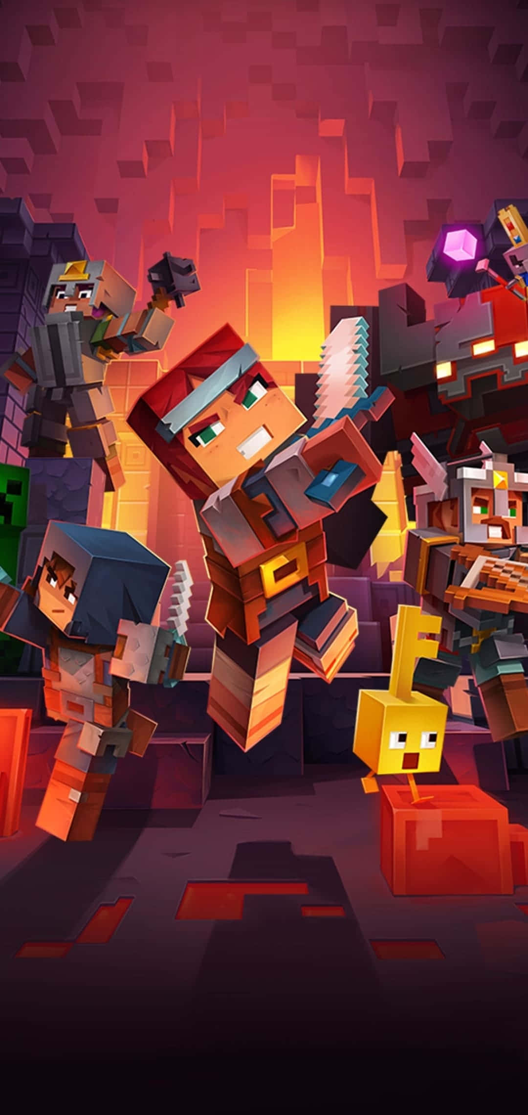 Promotional Poster Pixel 3 Minecraft Background Wallpaper