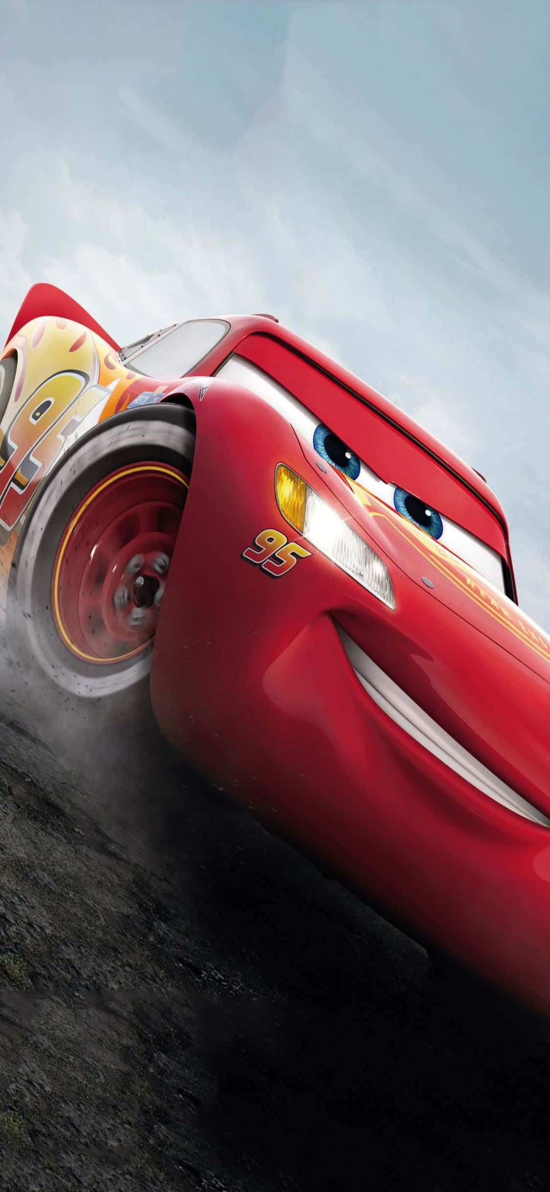 Protagonistang Animated na si McQueen iPhone X Cars Background Wallpaper