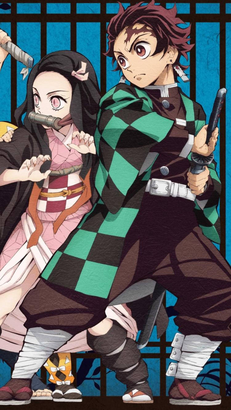 Proteksyon ng Telepono ng Demon Slayer Wallpaper