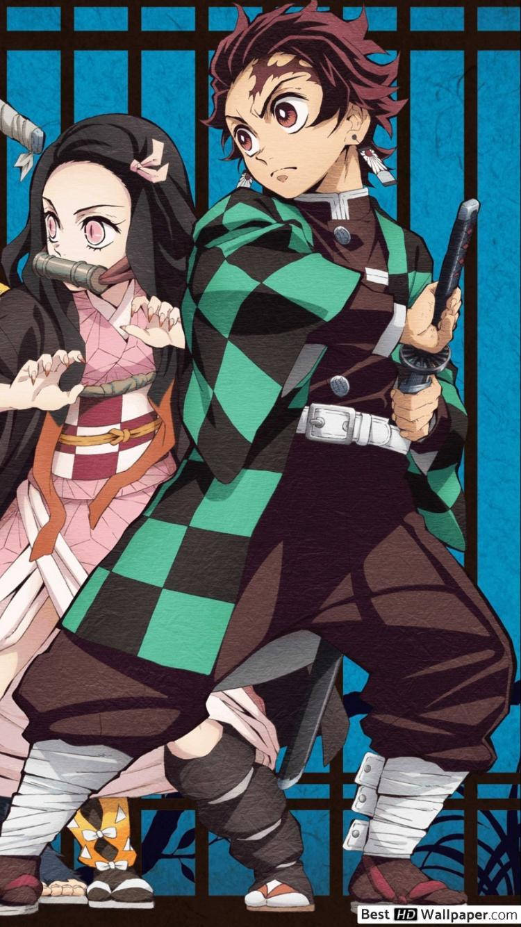 Proteksyon ni Tanjiro ng Demon Slayer Wallpaper