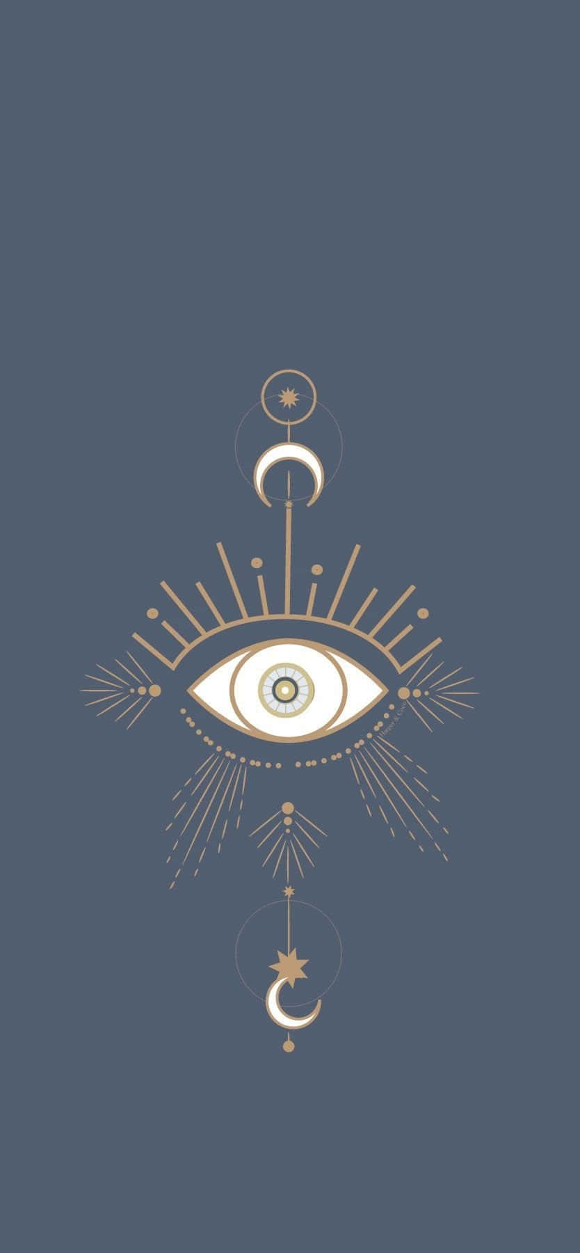 Protektahan ang iyong telepono mula sa masamang mata at panatilihin itong ligtas Wallpaper
