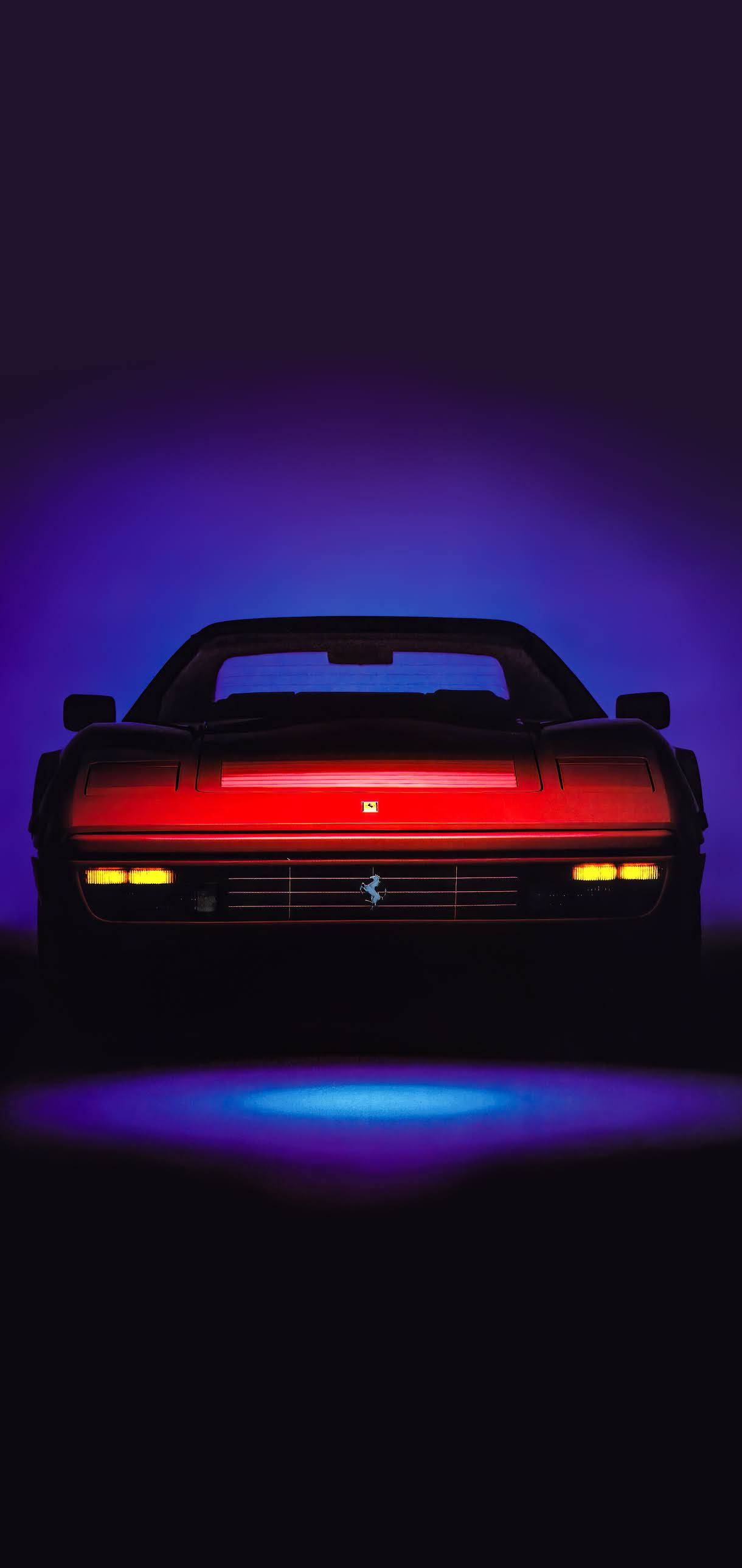 Pulang 1989 328 GTS Ferrari Phone Blue Aesthetic Wallpaper