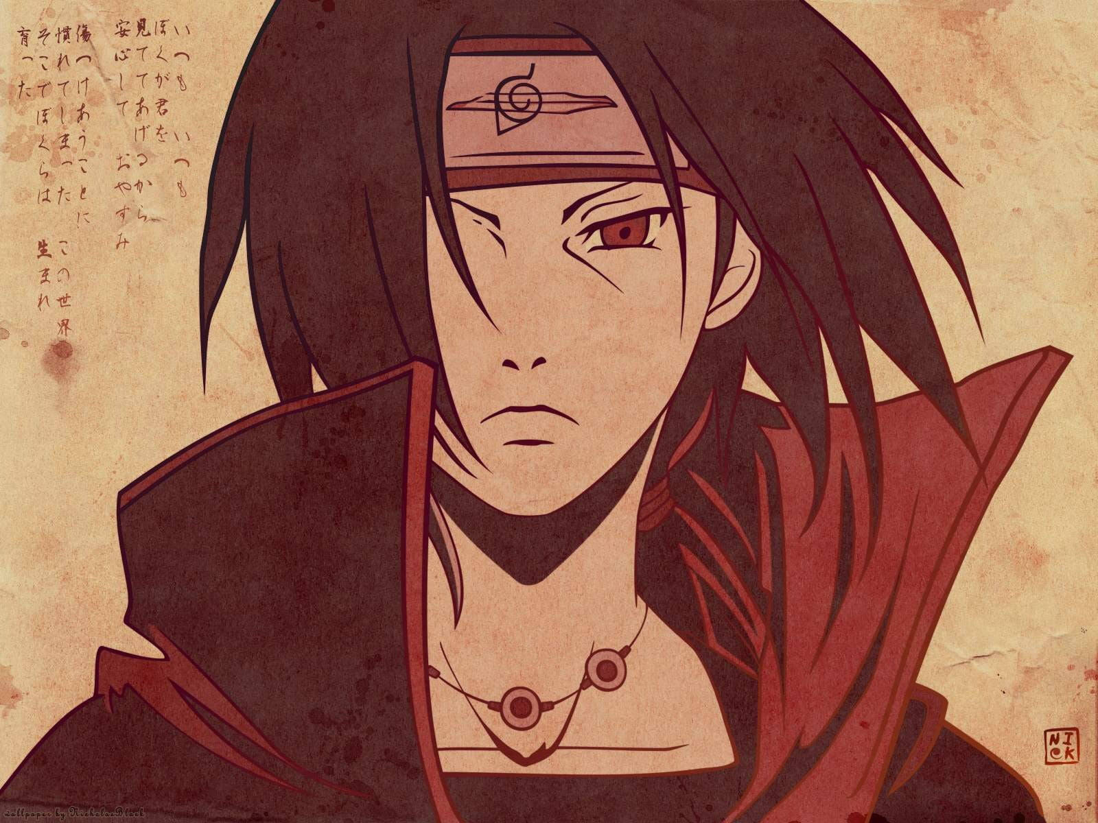 Pulang Anime Uchiha Itachi Wallpaper
