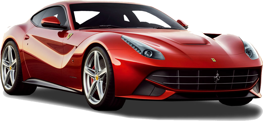 Pulang Ferrari Sports Car na Naka-isolate Wallpaper