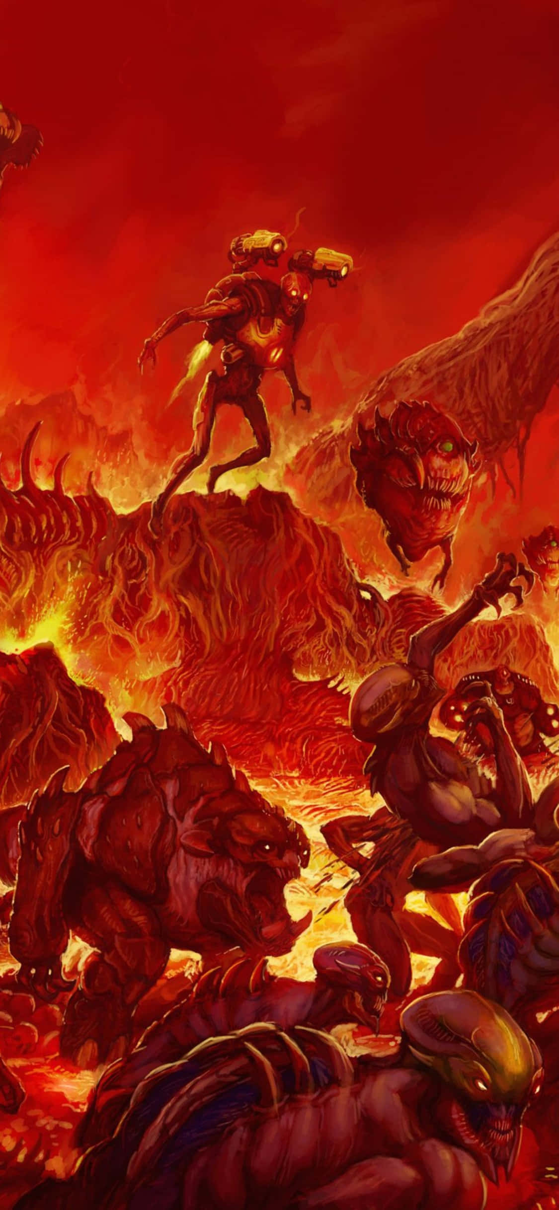 Pulang Impiyerno Doom iPhone Xs Background Wallpaper