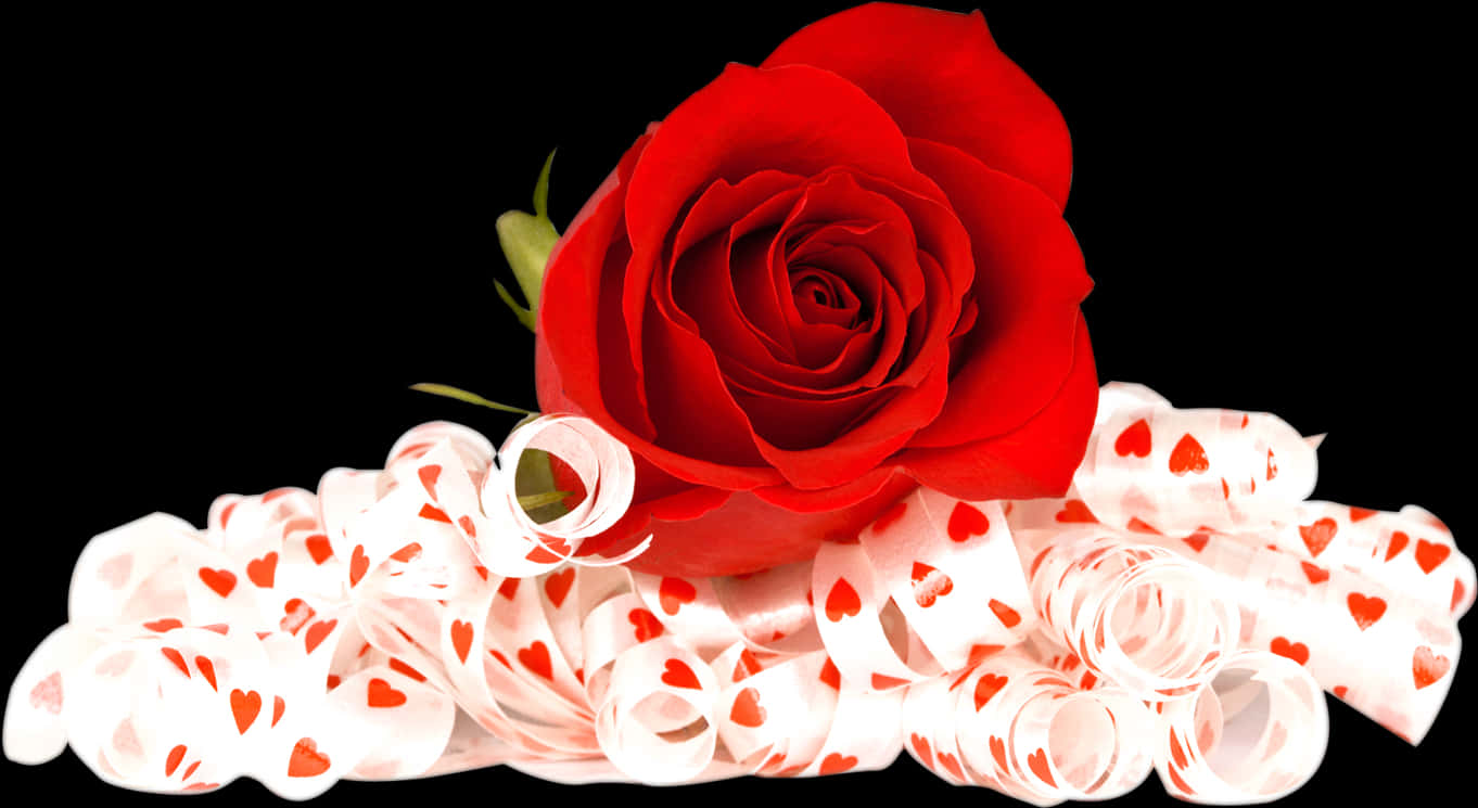 Pulang Rosas Puting Ribbon Mga Puso Wallpaper