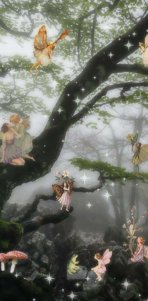 Pumasok sa mahiwagang mundo ng Fairy Aesthetics. Wallpaper