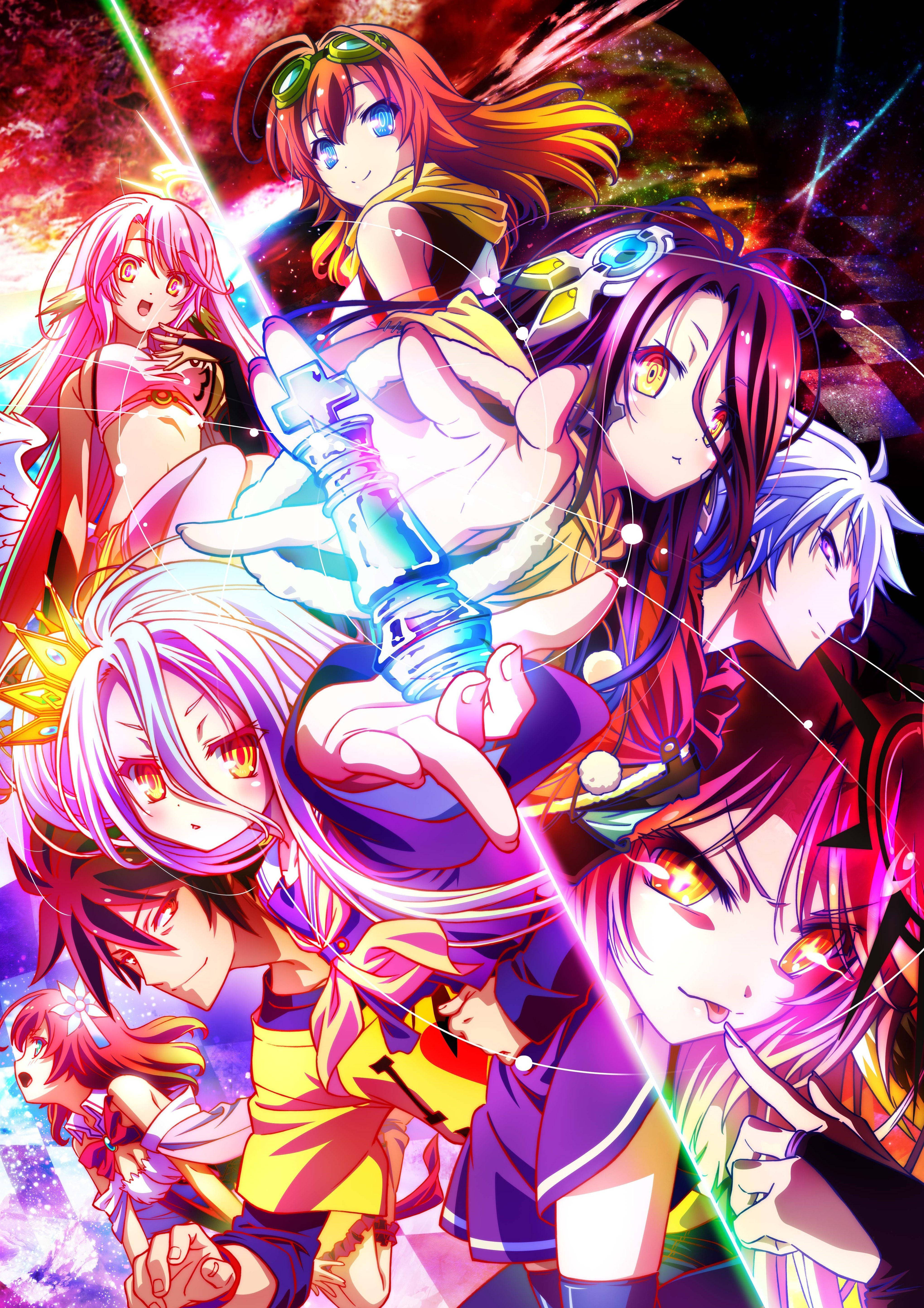 Pumasok sa mundo ng estratehiya at adventure kasama ang pelikulang No Game No Life: Zero! Wallpaper