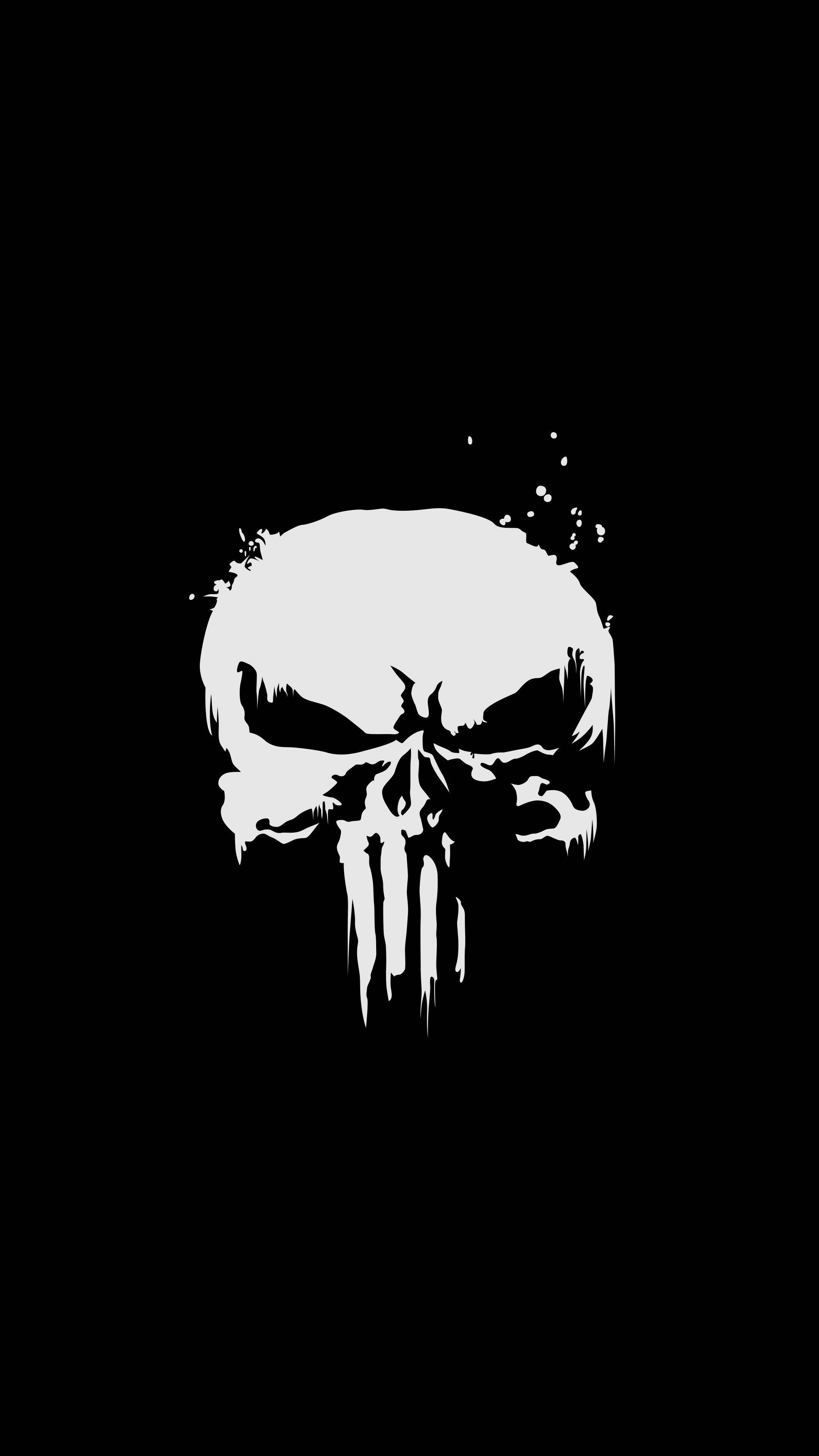 Punisher 4K Ultra HD Madilim na Telepono Wallpaper