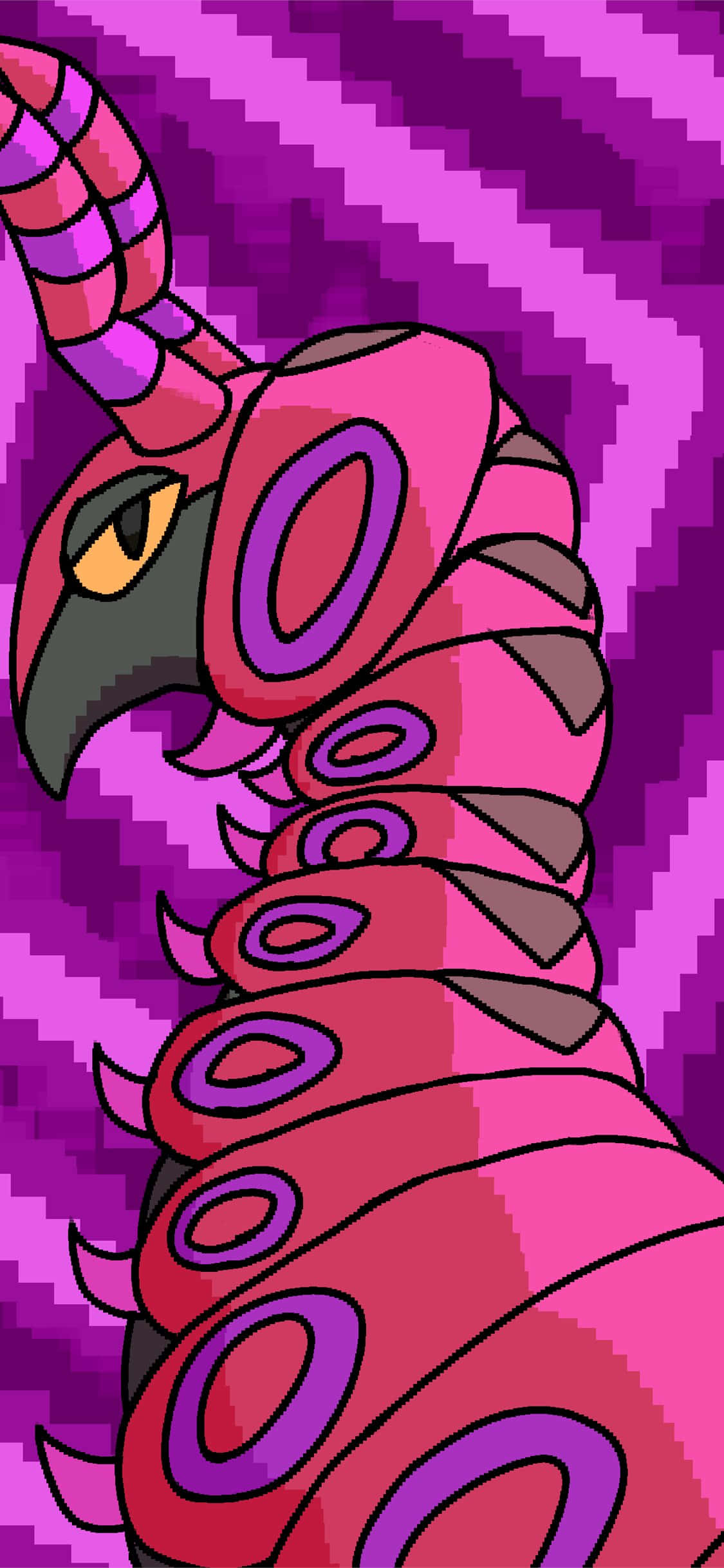 Purple Aesthetic Art Ng Scolipede Phone Wallpaper