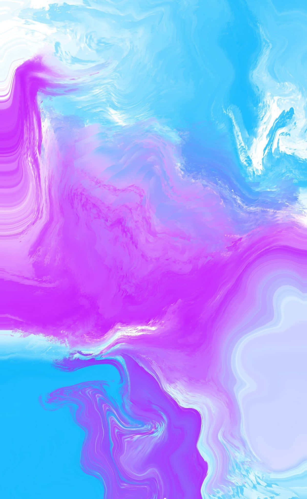 Purple at Asul na Tubig na Marmol Wallpaper