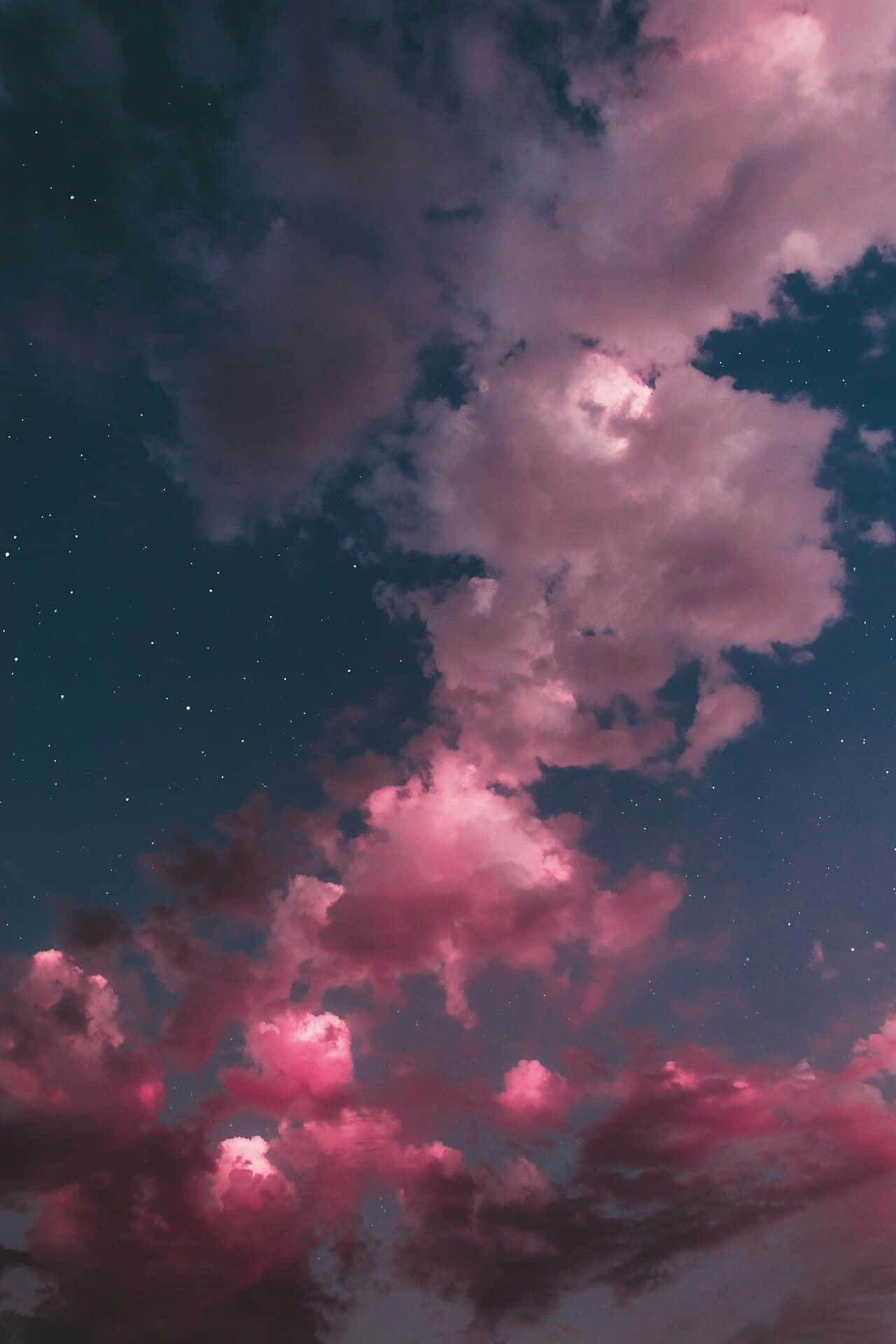 Purple Clouds 1280 x 1920 background Wallpaper