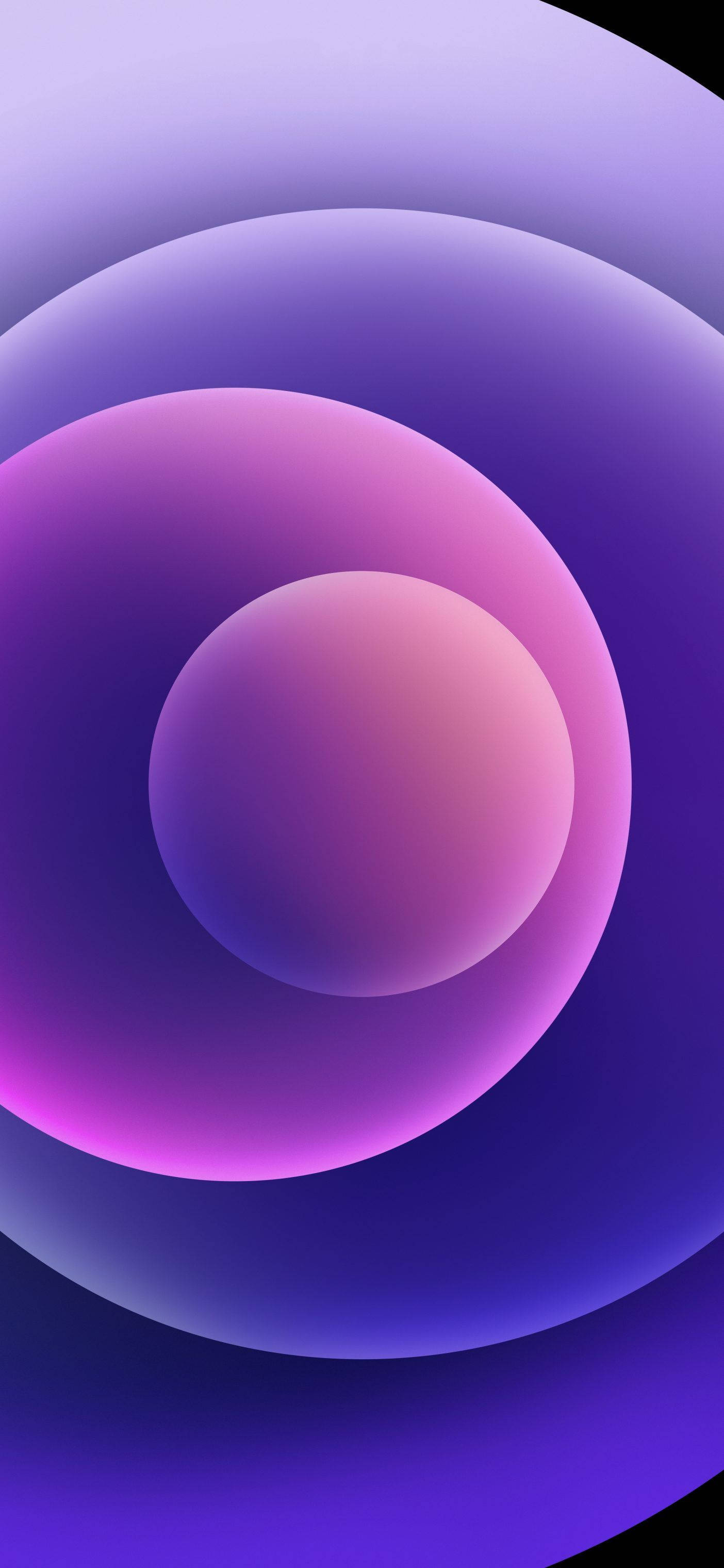 Purple Orbs iPhone 12 Wallpaper