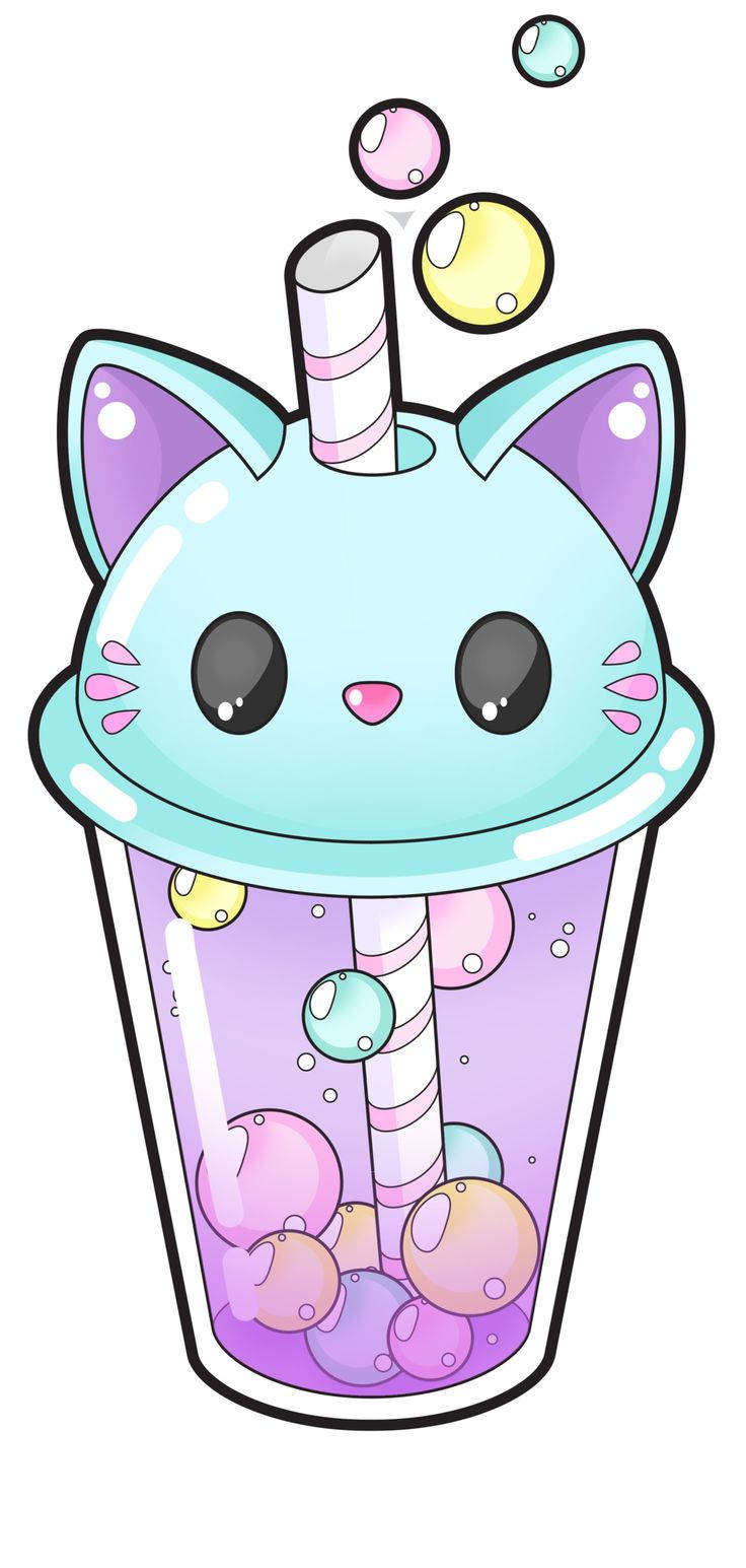 Pusa na Nagpapahinga at Nag-eenjoy ng Masarap na Bubble Tea Wallpaper