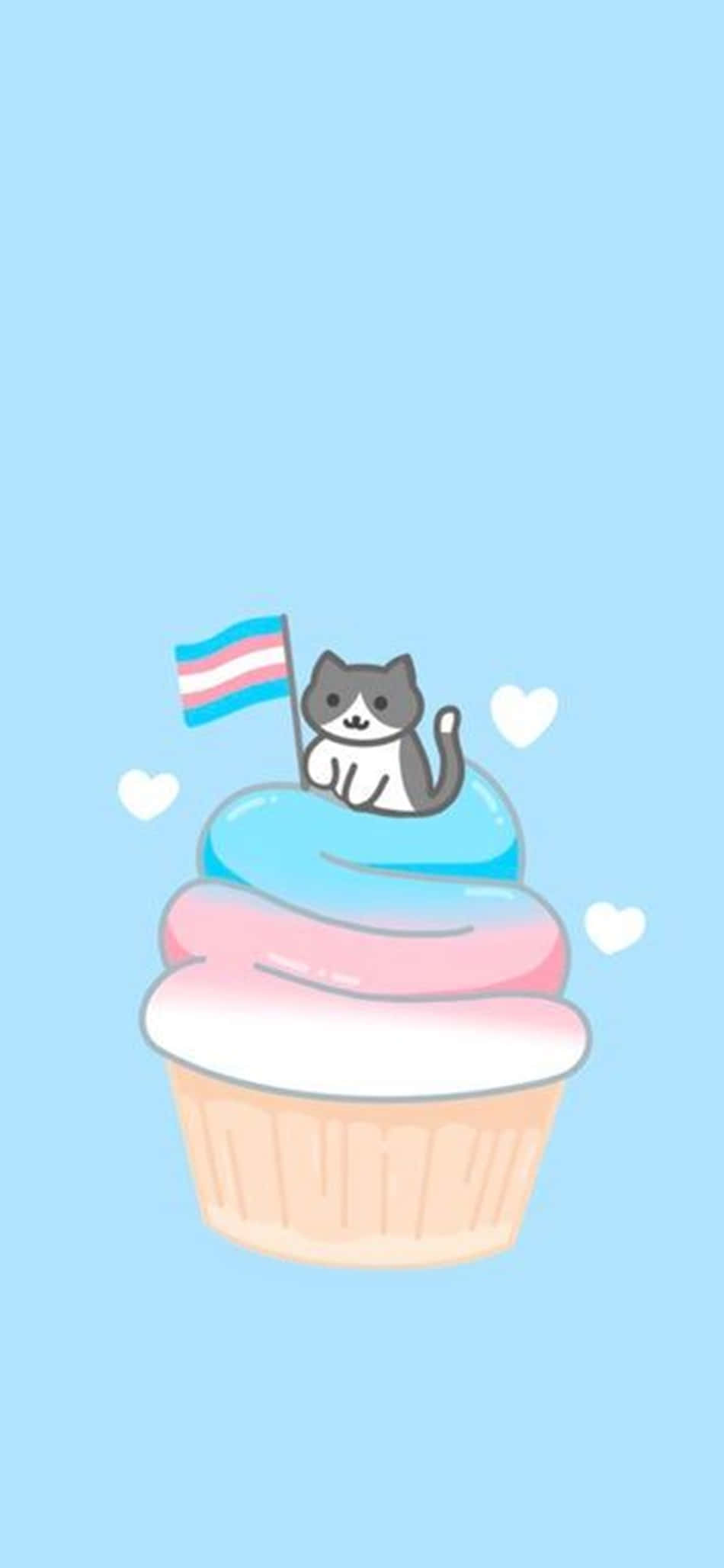 Pusa sa Isang Muffin Trans Phone Wallpaper