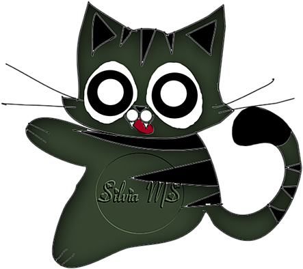 Pusang Cartoon na Nagulat Wallpaper